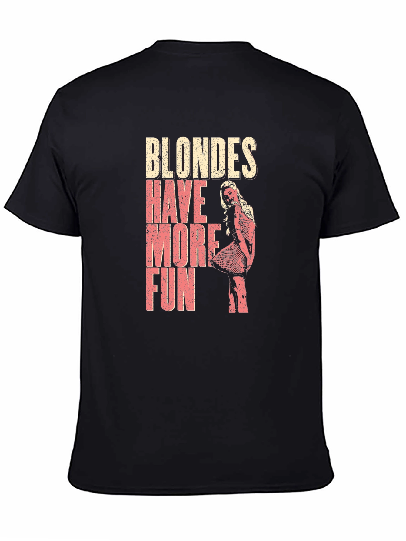 Black Blondes Have More Fun Graphic T-Shirt view 4