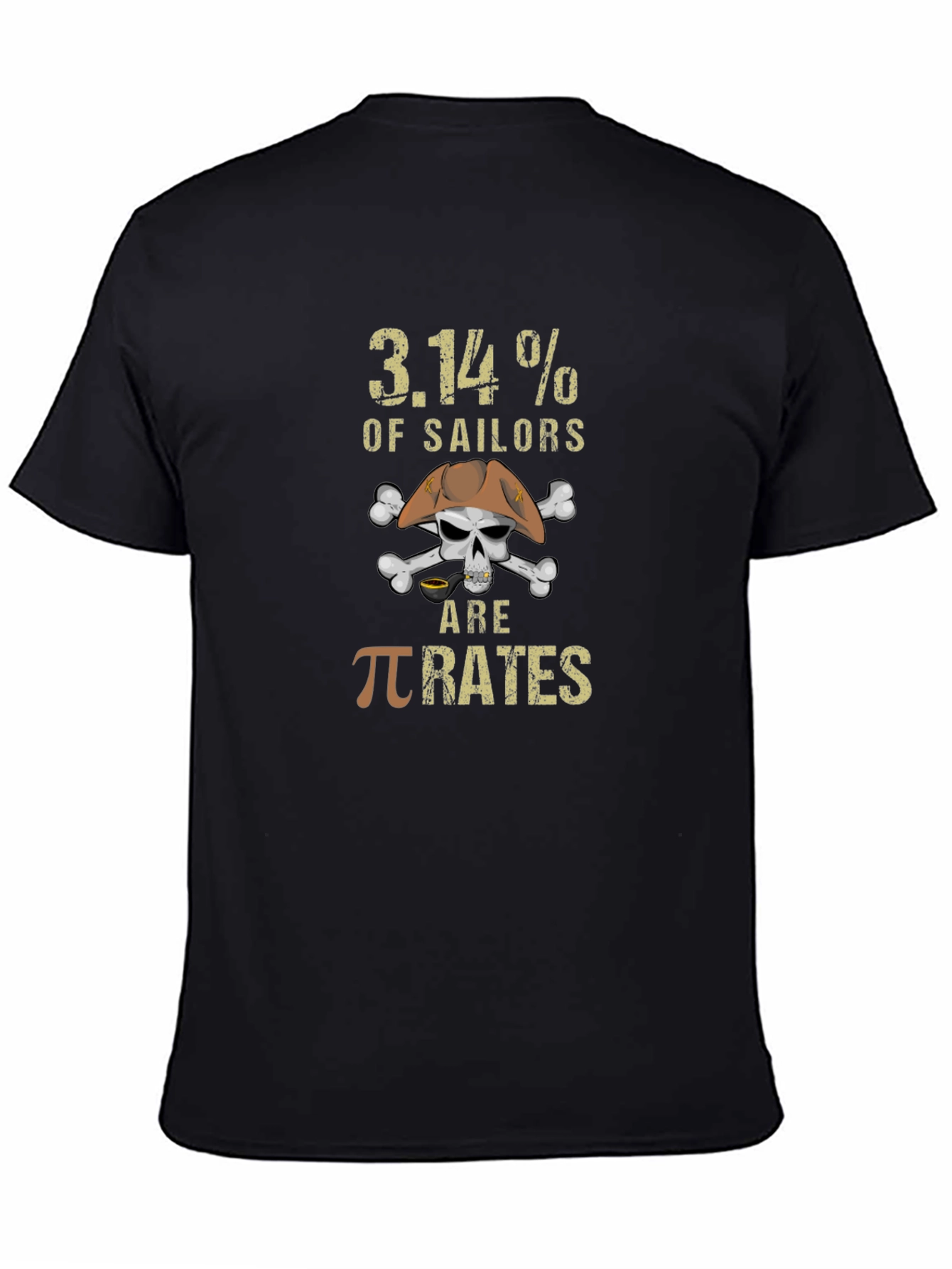 Black Pi Rates Pirate T-Shirt - Math Pun view 4
