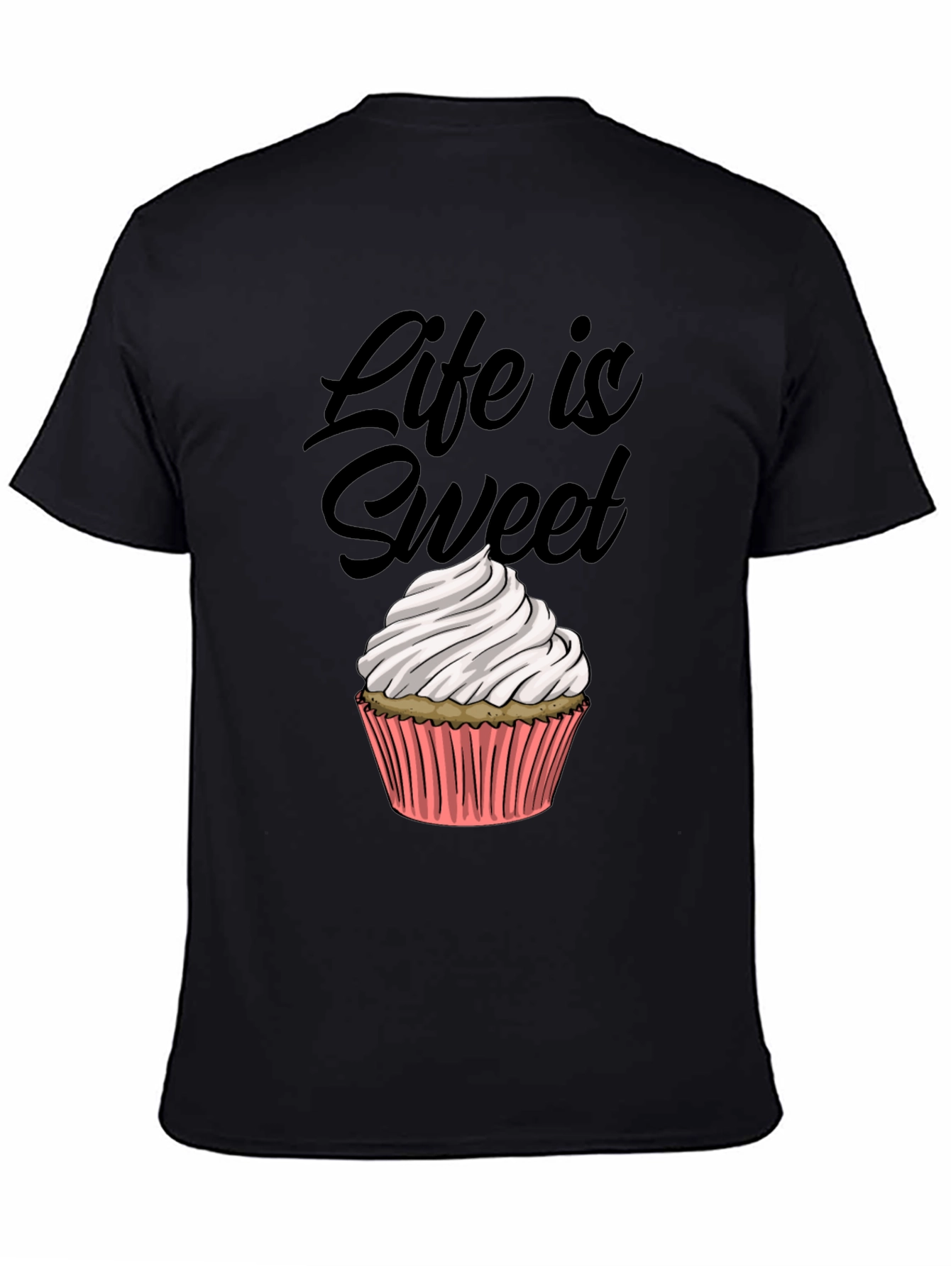 Black Life is Sweet Cupcake Graphic Tee view 4