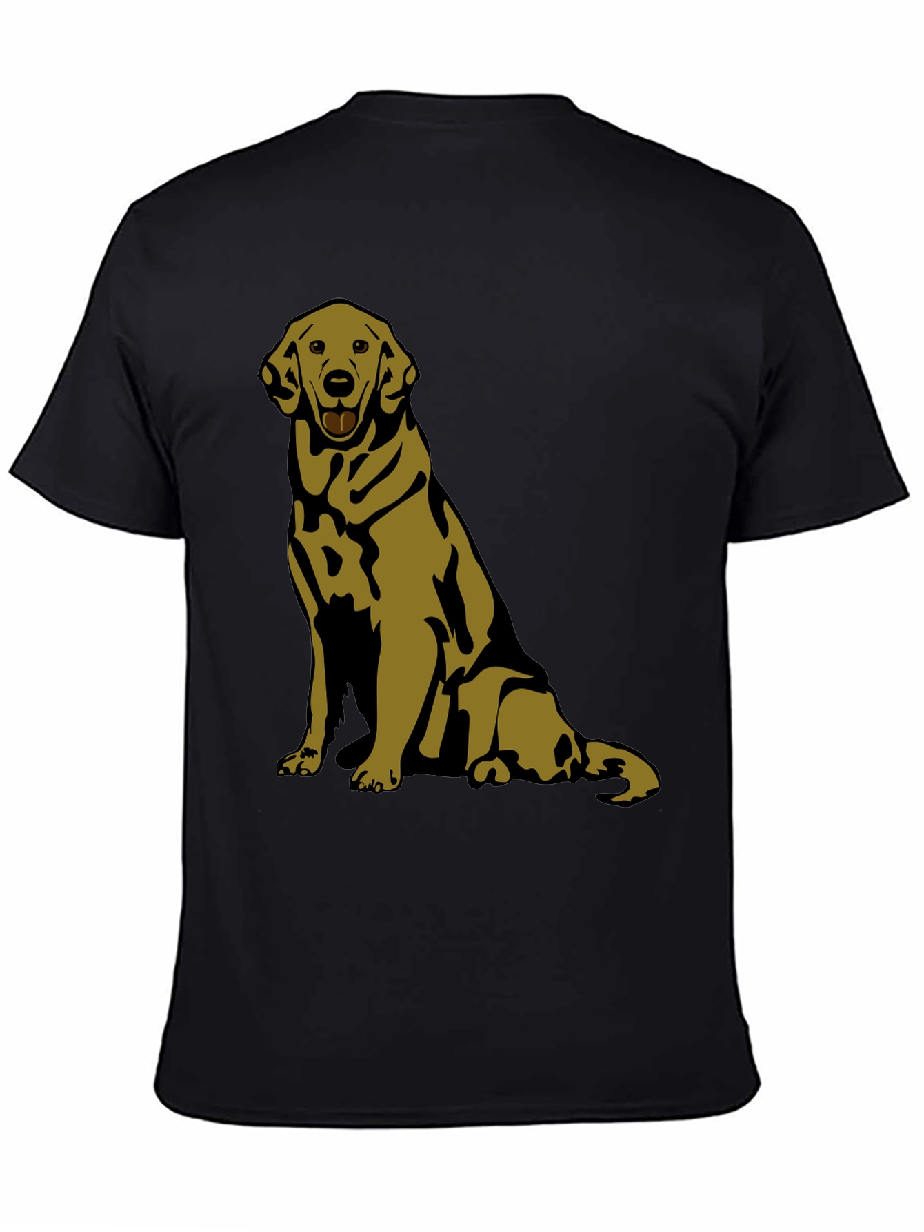 Black Dog Graphic Tee - Labrador Retriever Design view 4