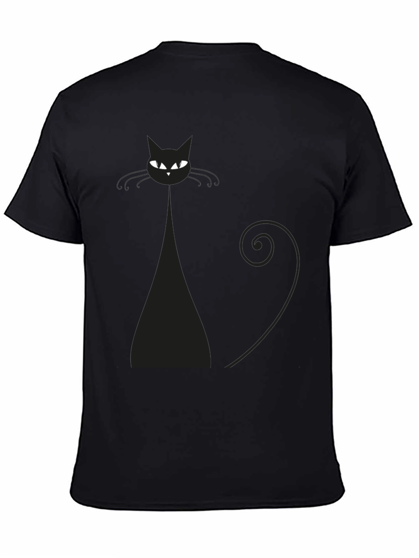 Black Cat Graphic Tee - Stylish Men's T-Shirt - 4