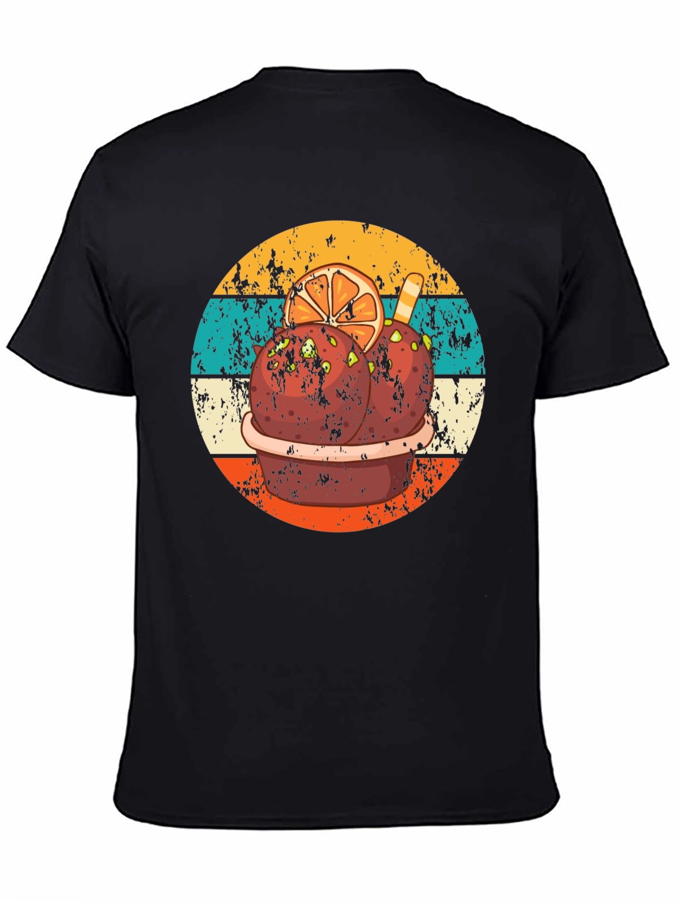 Black Horchata Inspired Graphic Tee - Black T-Shirt view 4