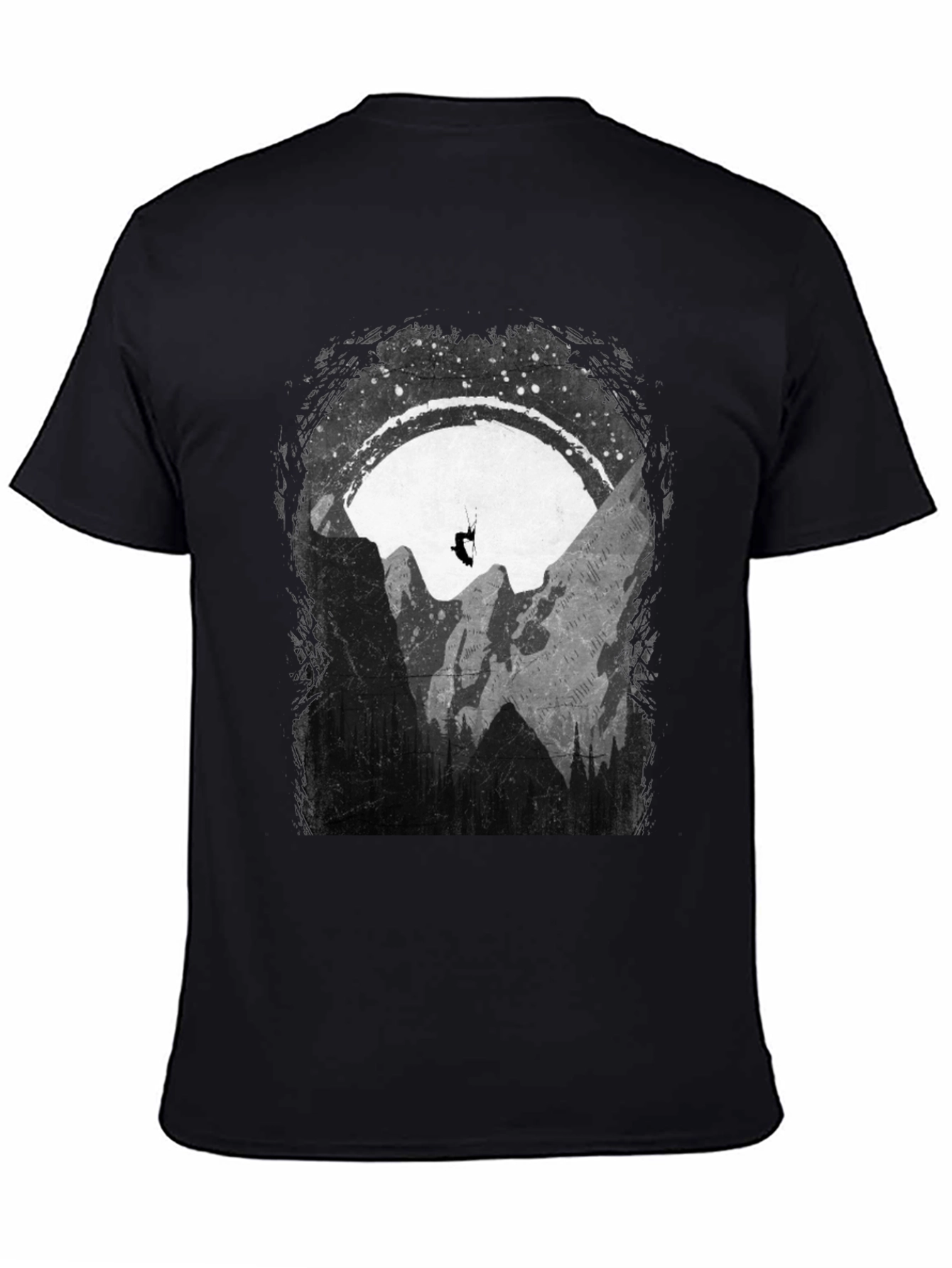 Black Mountain Paragliding Graphic T-Shirt - Adventure Ready! view 4