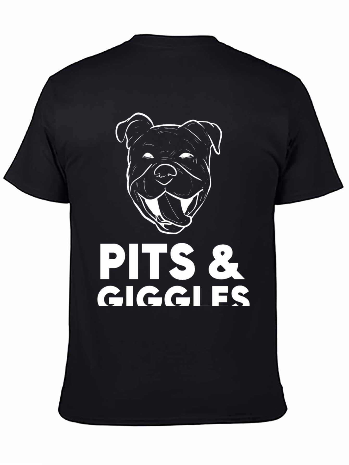 Black Pits & Giggles Graphic Tee - Black view 4