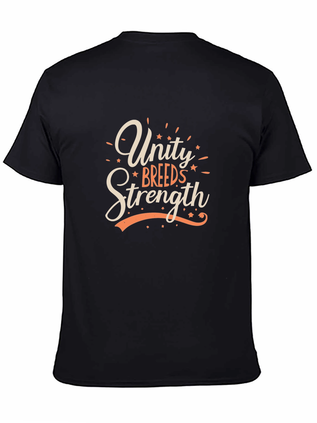 Black Unity Breeds Strength Graphic Tee - Mens Black T-Shirt view 4