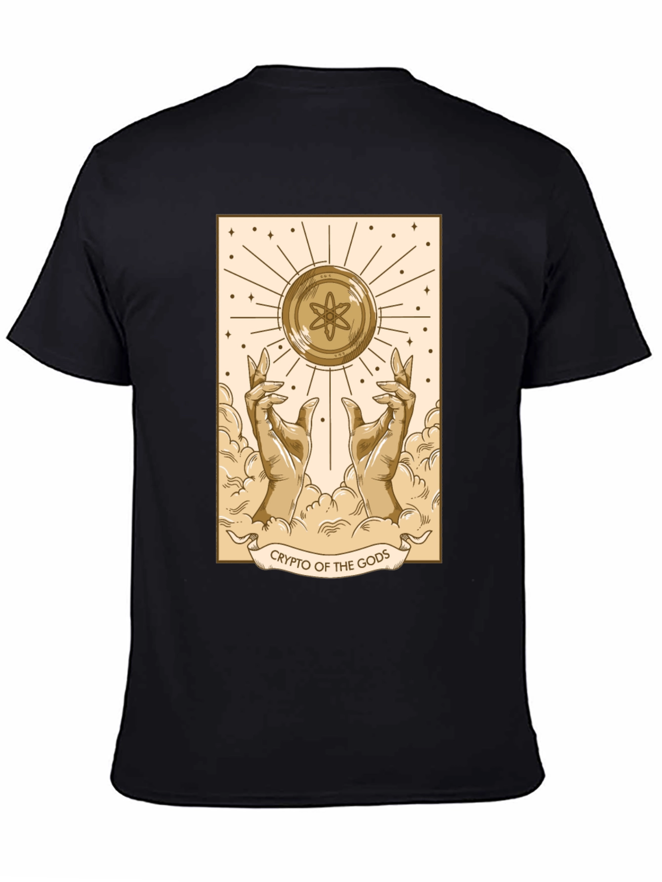 Black Crypto of the Gods T-Shirt - Atomic Design view 4