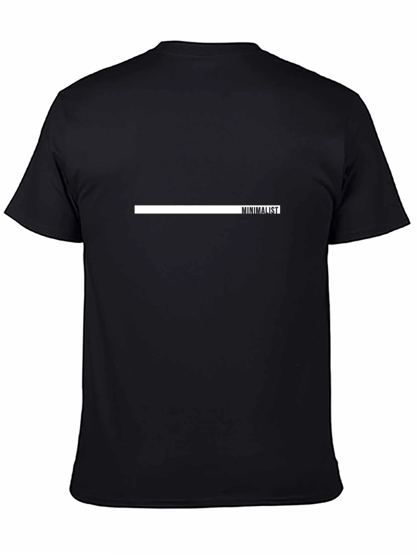 Black Minimalist Black T-Shirt - Stylish and Comfortable view 4