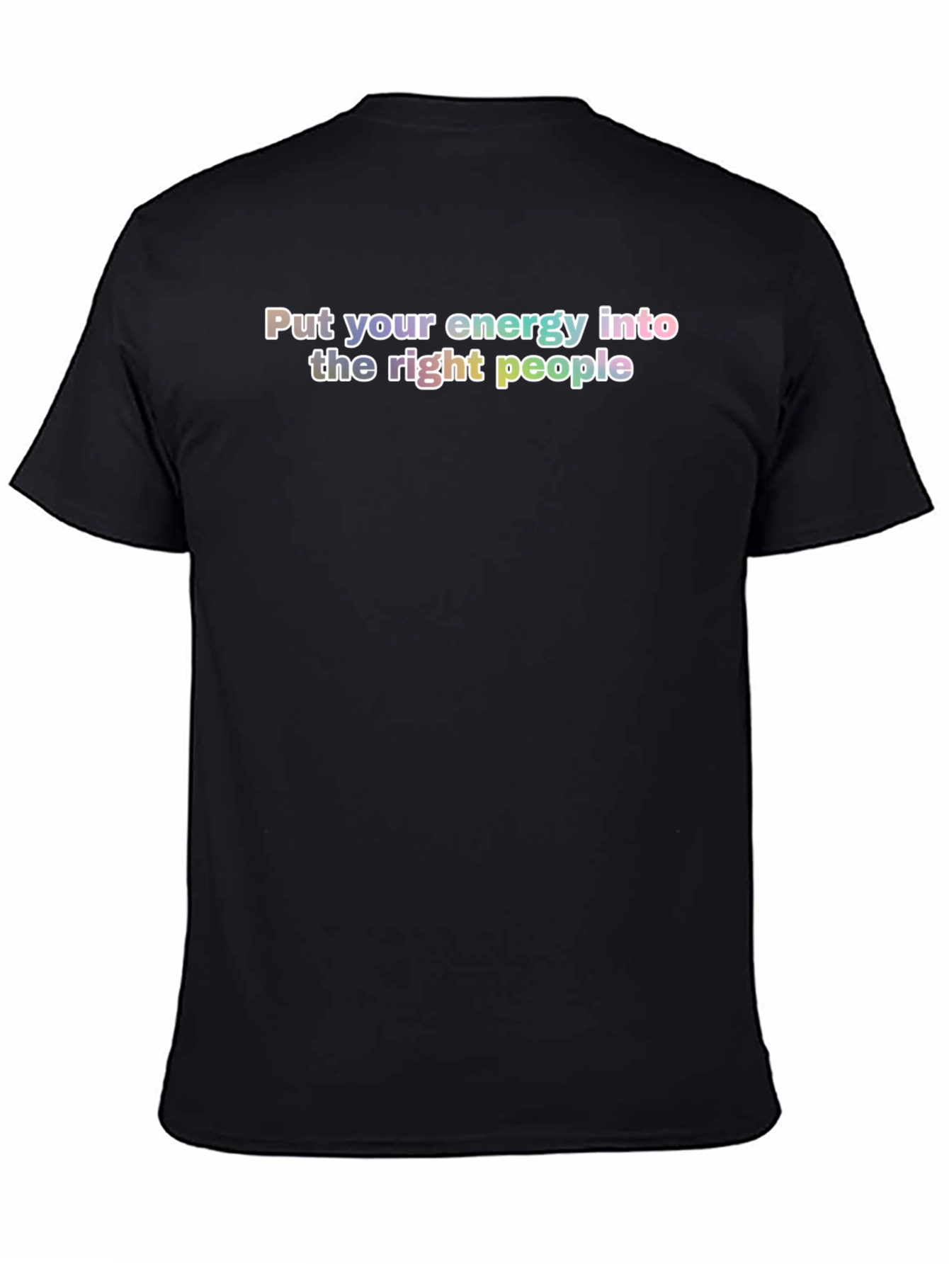 Black Energy into the Right People Black T-Shirt view 4