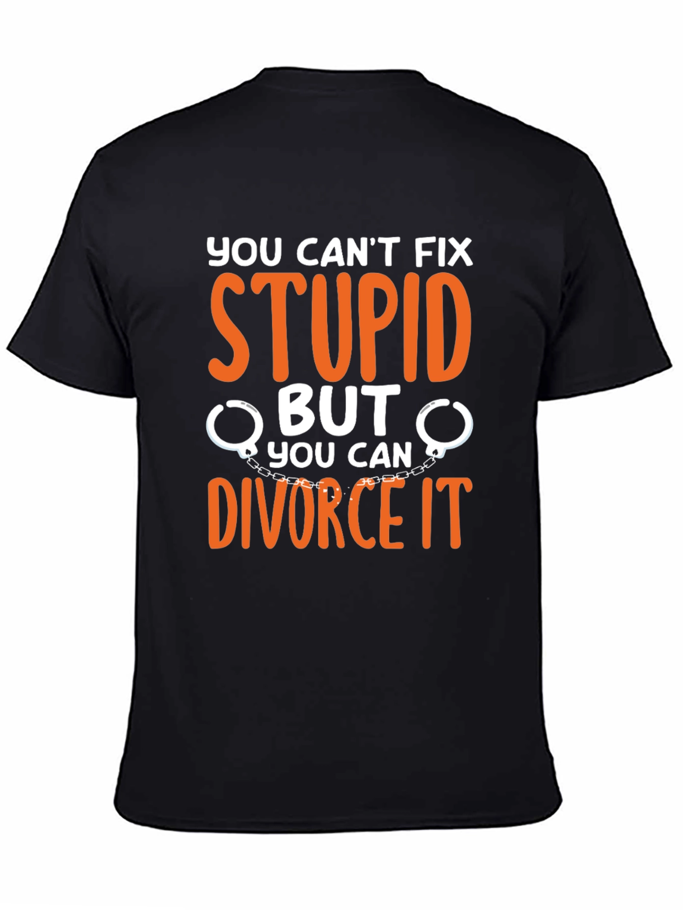 Black Divorce It T-Shirt view 4