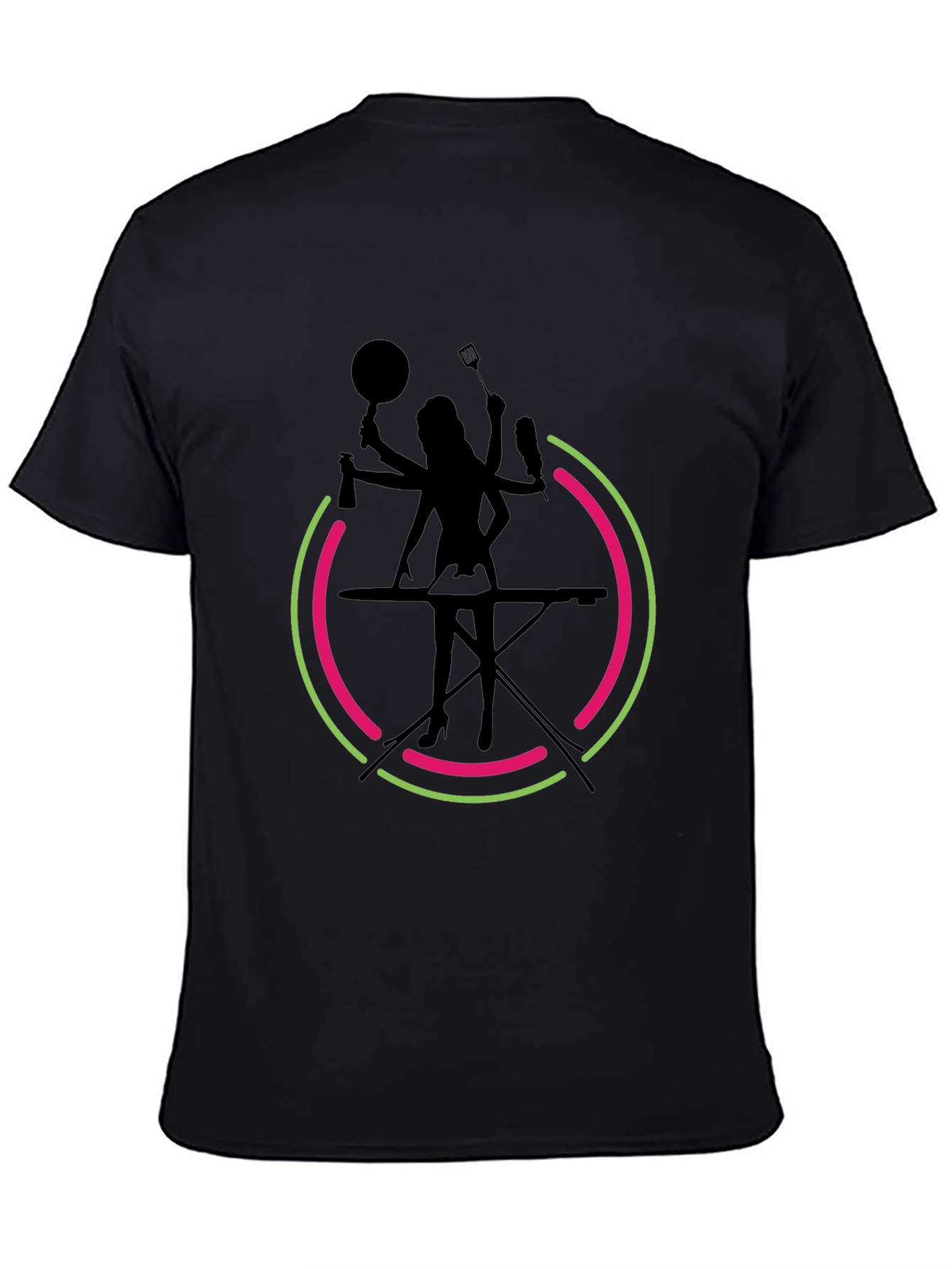 Black Multi-Tasking Diva Graphic Tee - Black T-Shirt view 4