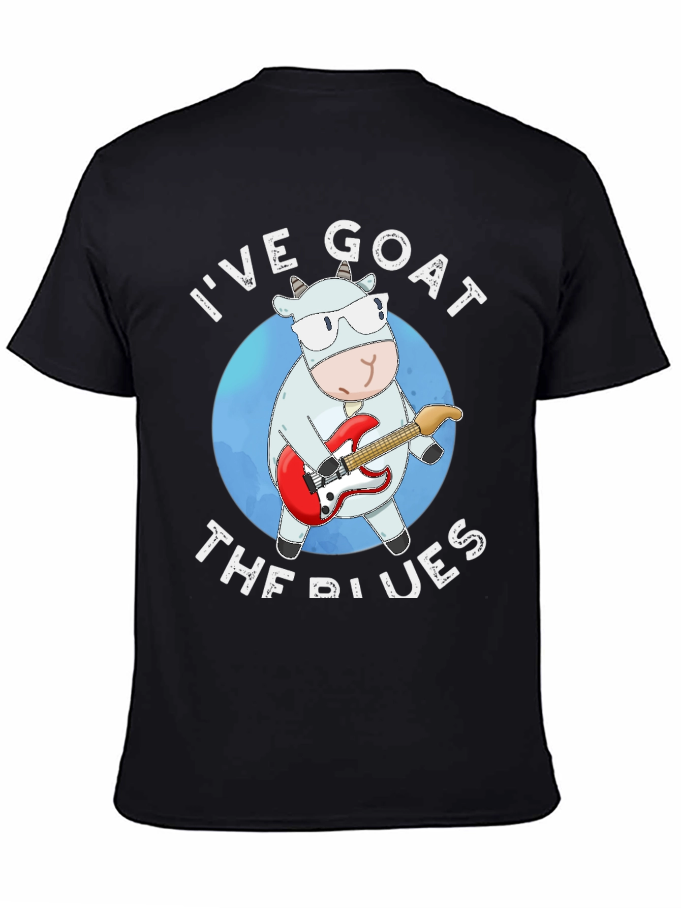 Black I've Goat the Blues T-Shirt view 4