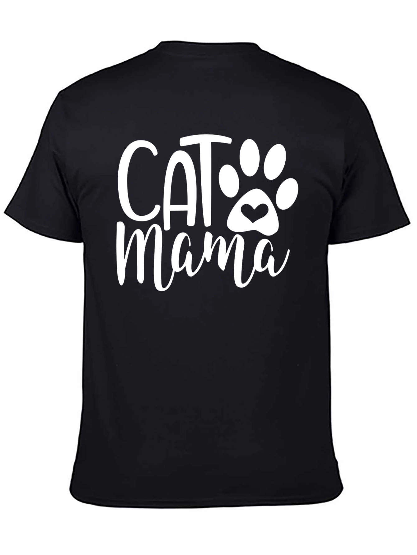 Black Cat Mama T-Shirt - Soft Cotton Blend view 4