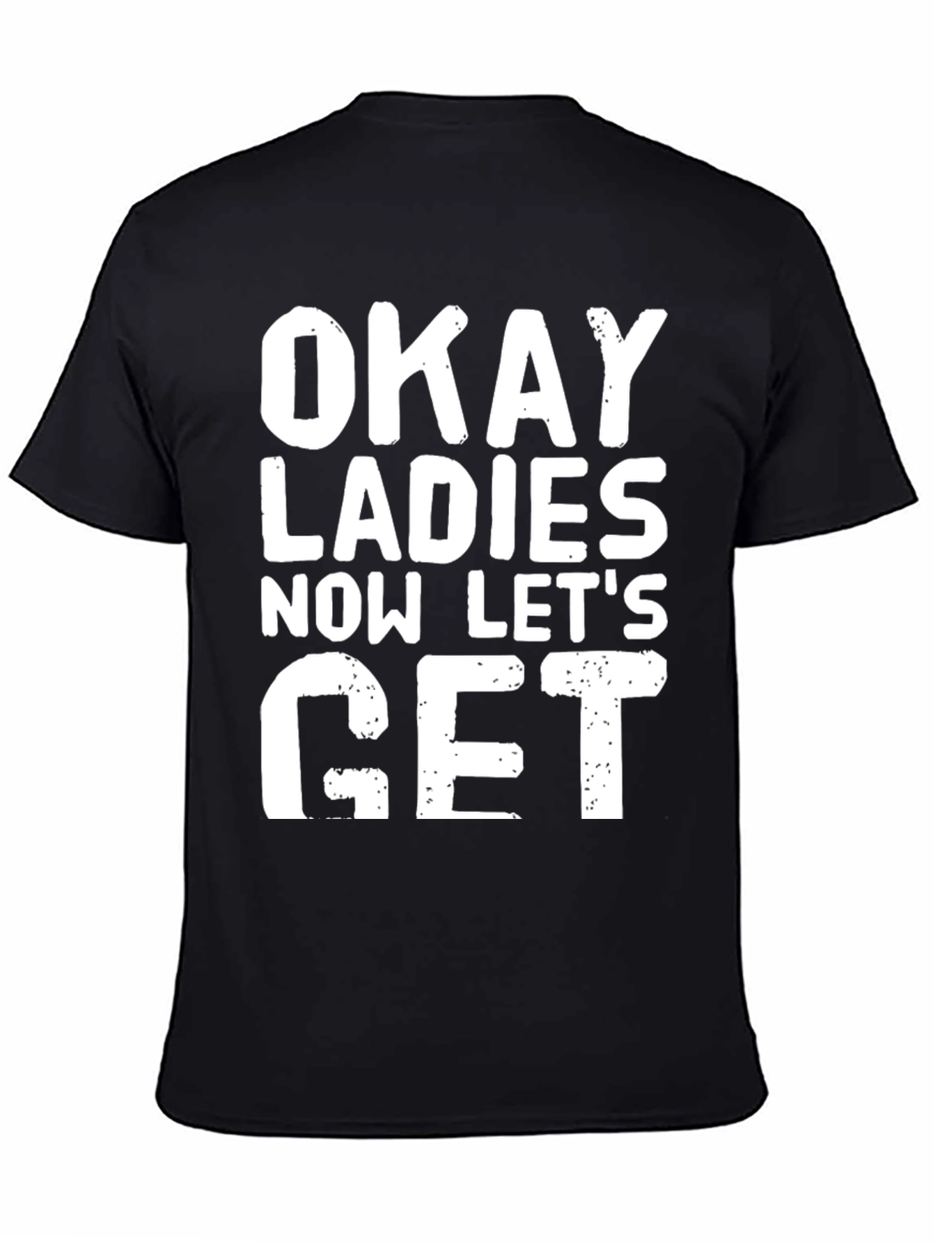 Black Okay Ladies T-Shirt - Novelty Graphic Tee view 4