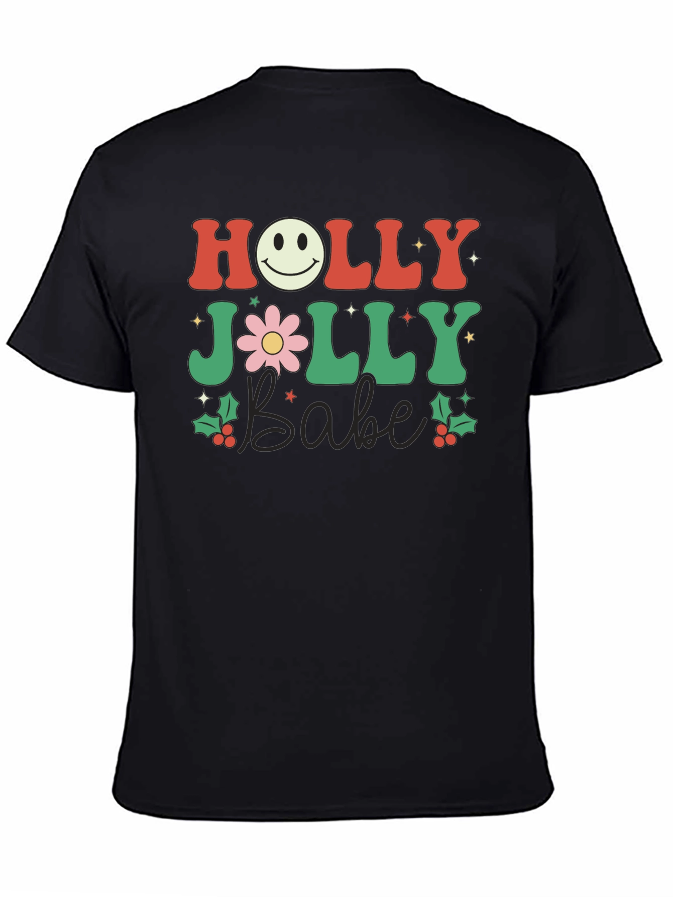 Holly Jolly Babe Retro Graphic Tee - 4