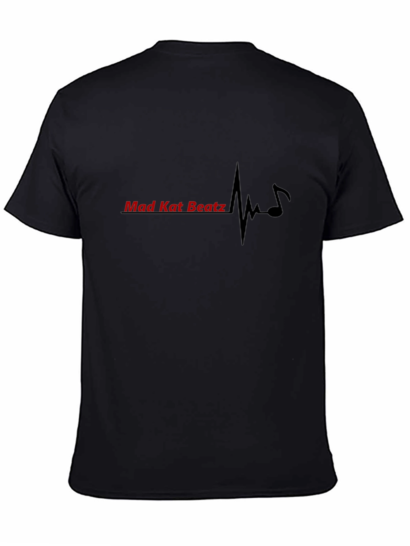 Black Mad Kat Beatz Black Graphic Tee view 4
