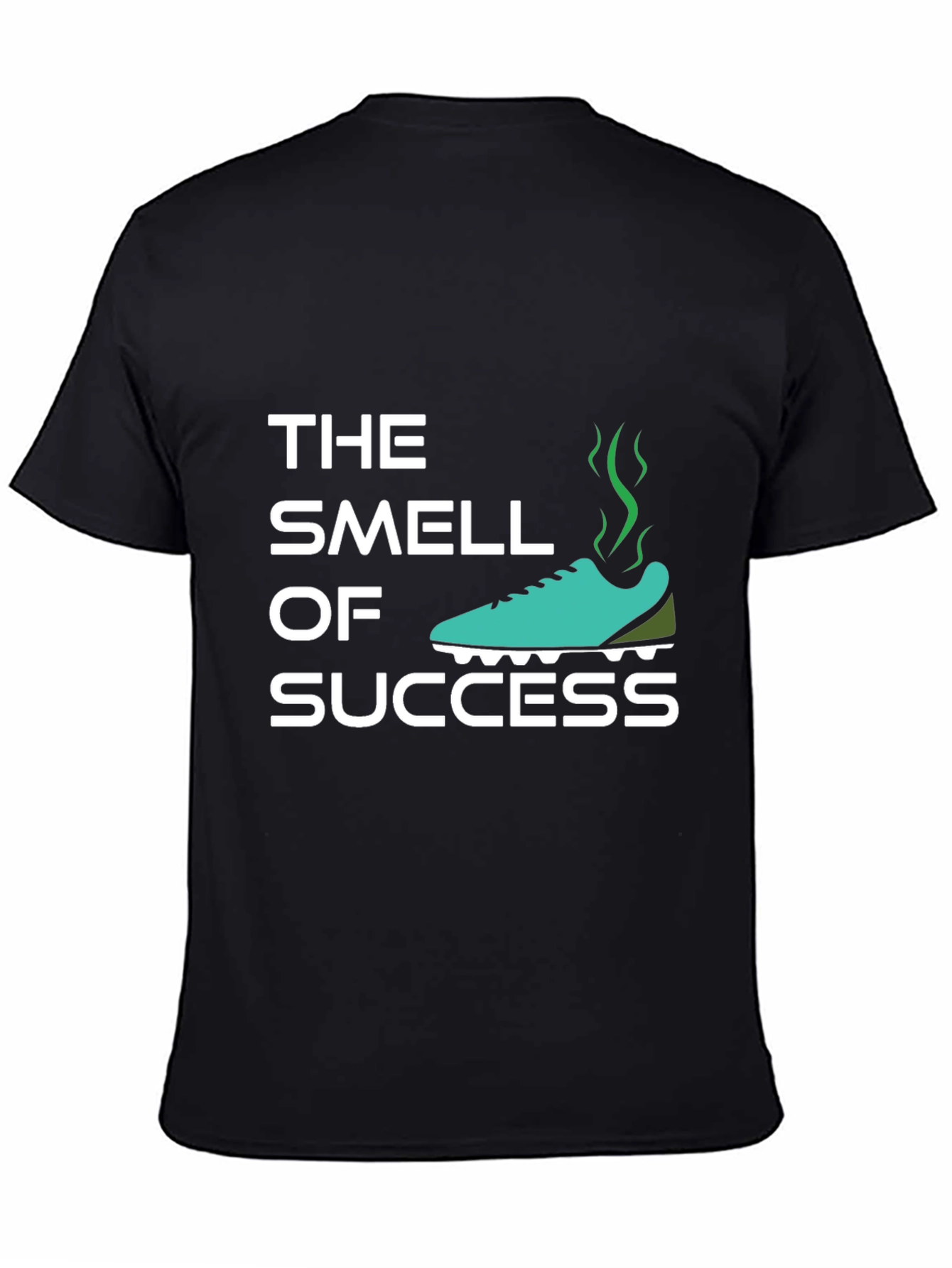 Black The Smell of Success T-Shirt - Humorous Athlete Shirt view 4