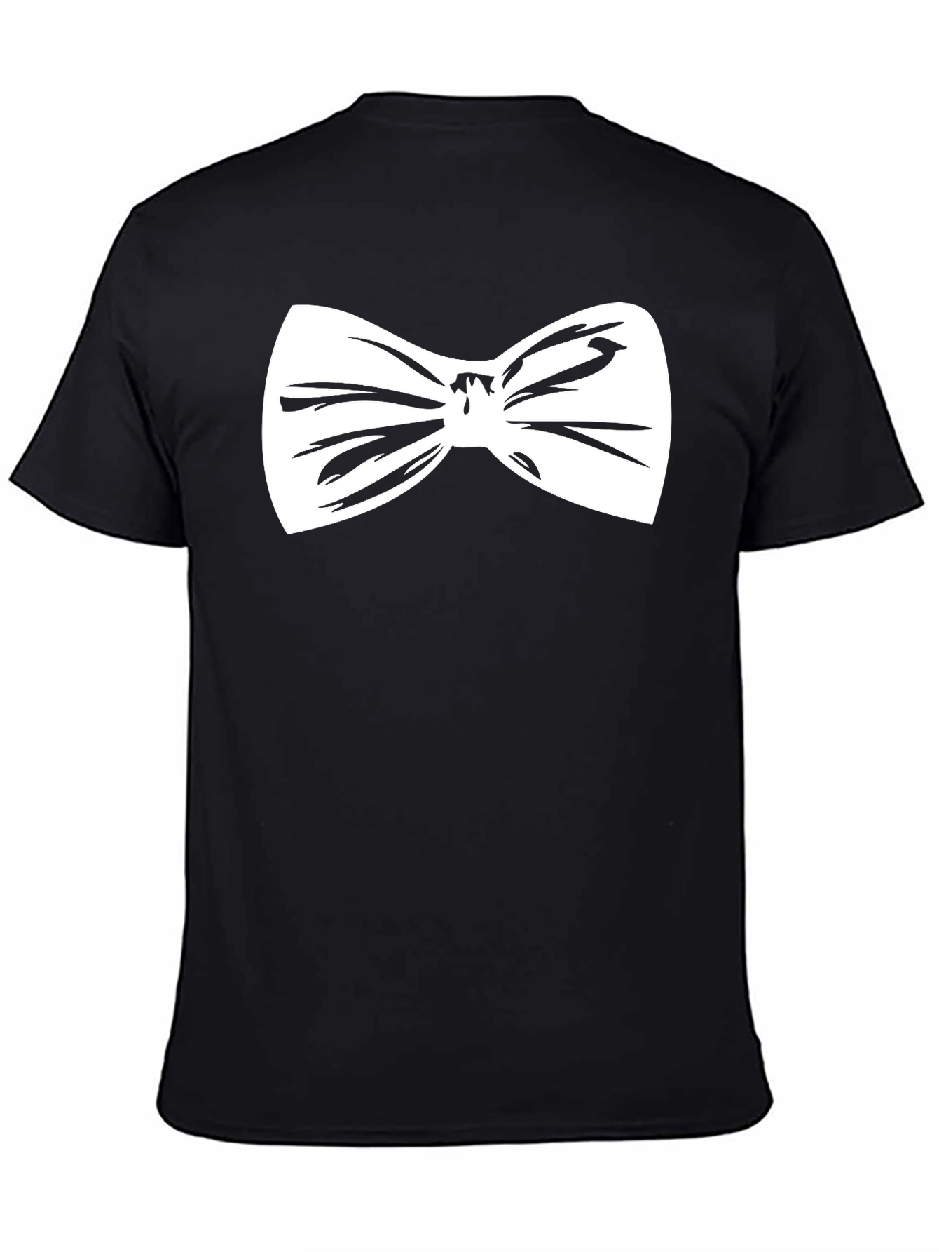 Black Bow Tie Graphic Tee - Black view 4