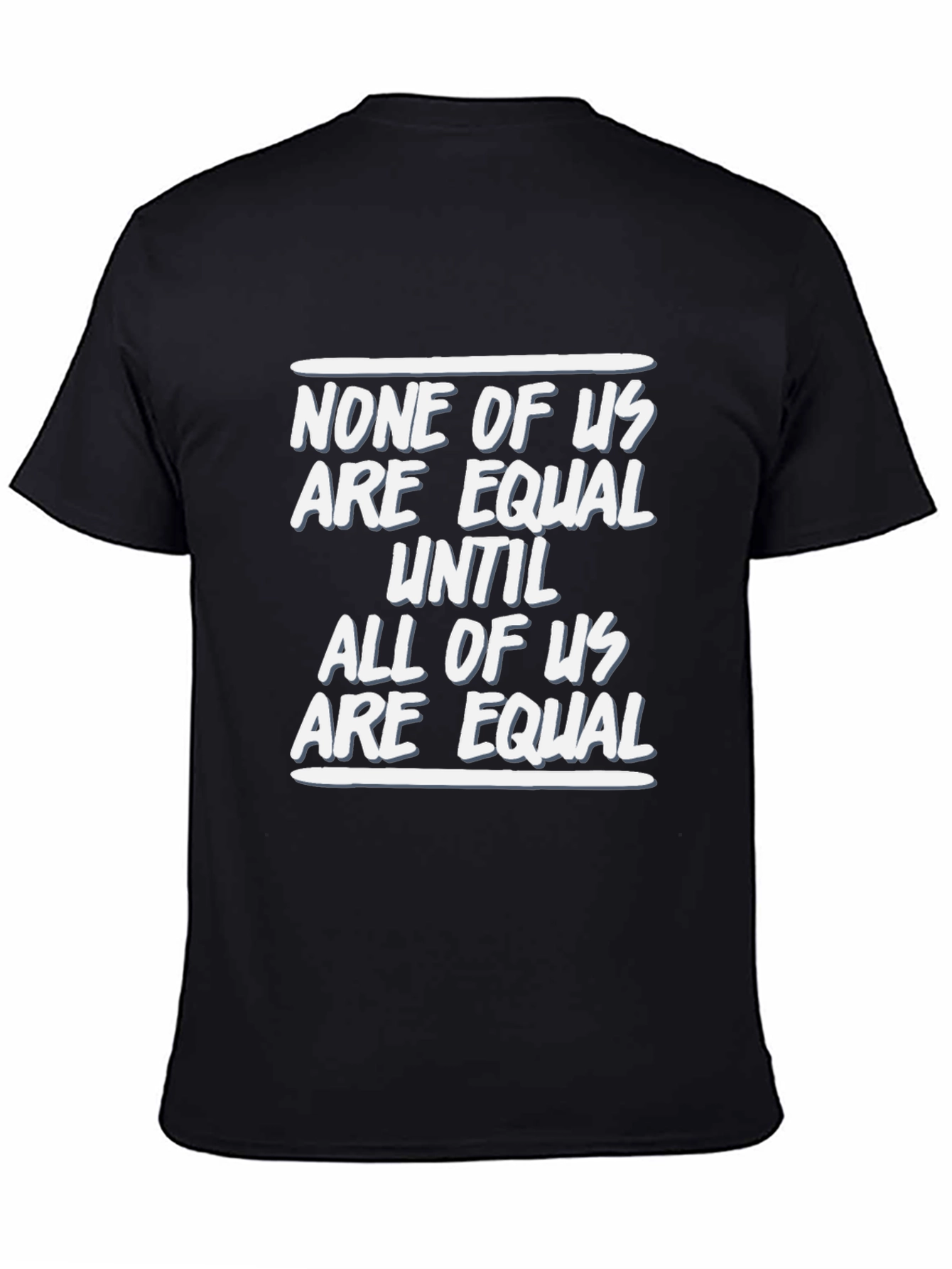 Black Equality Statement Black Graphic Tee view 4
