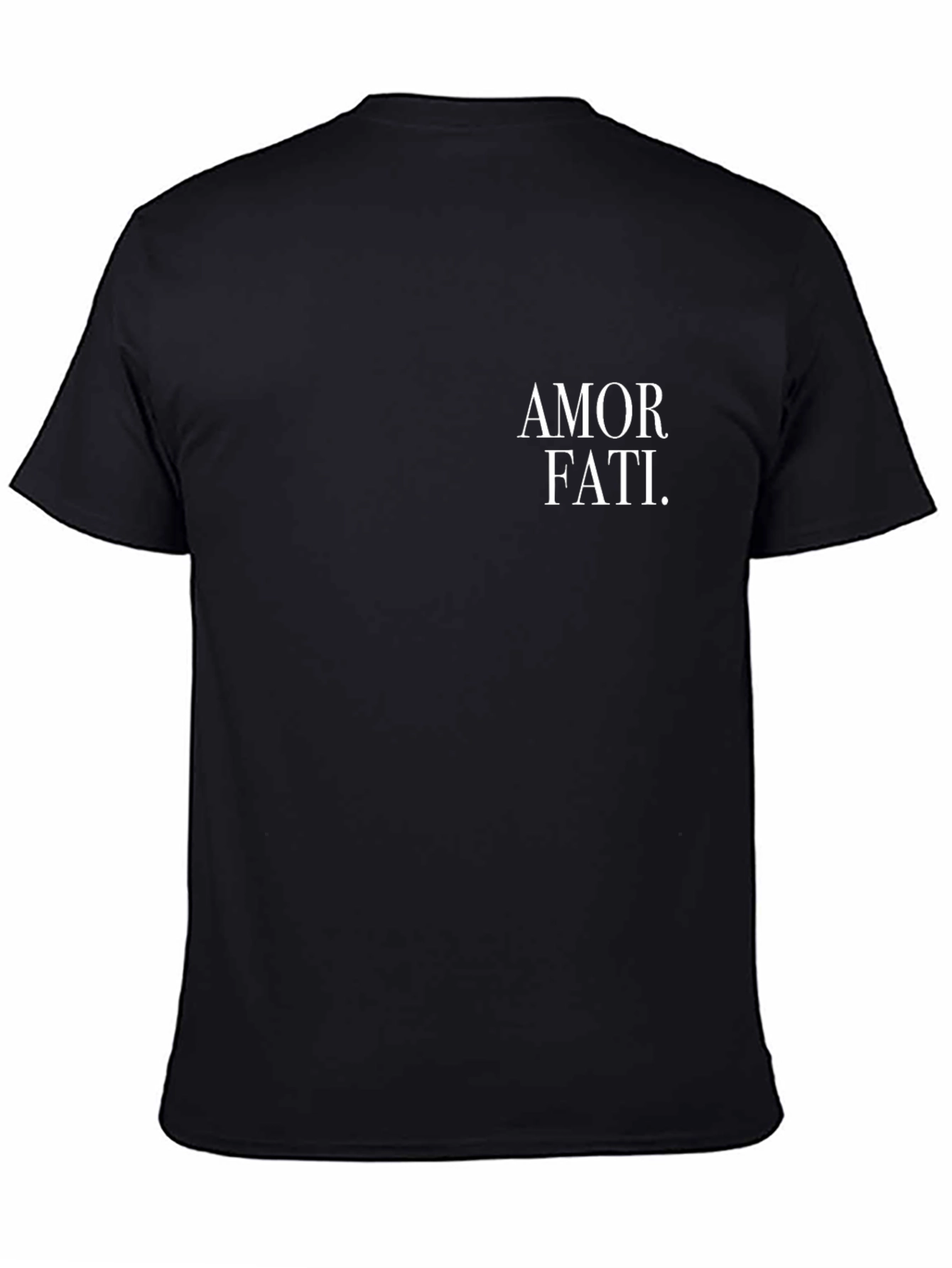 Black Amor Fati T-Shirt - Embrace Your Fate in Style view 4