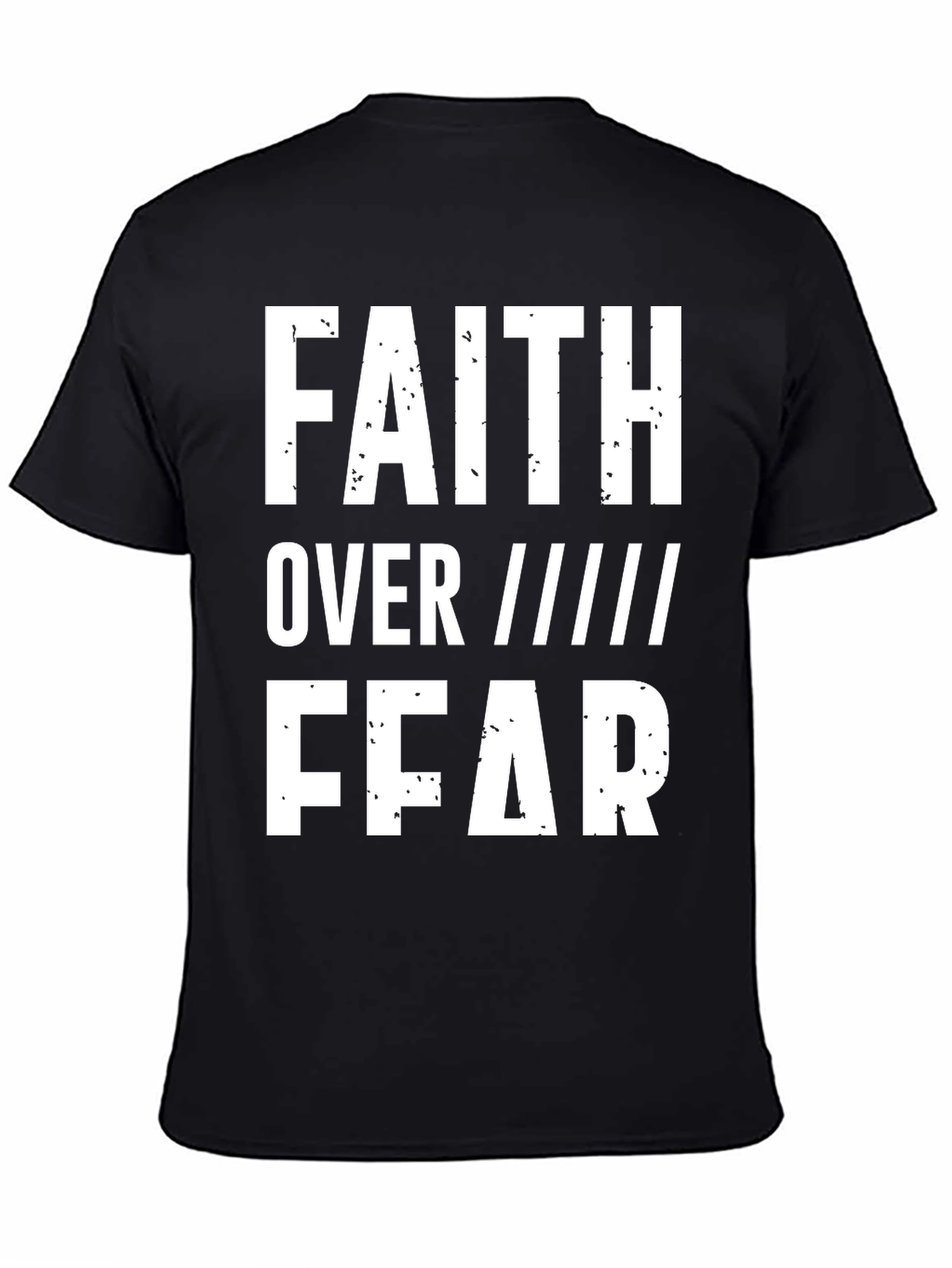 Black Faith Over Fear Graphic T-Shirt view 4
