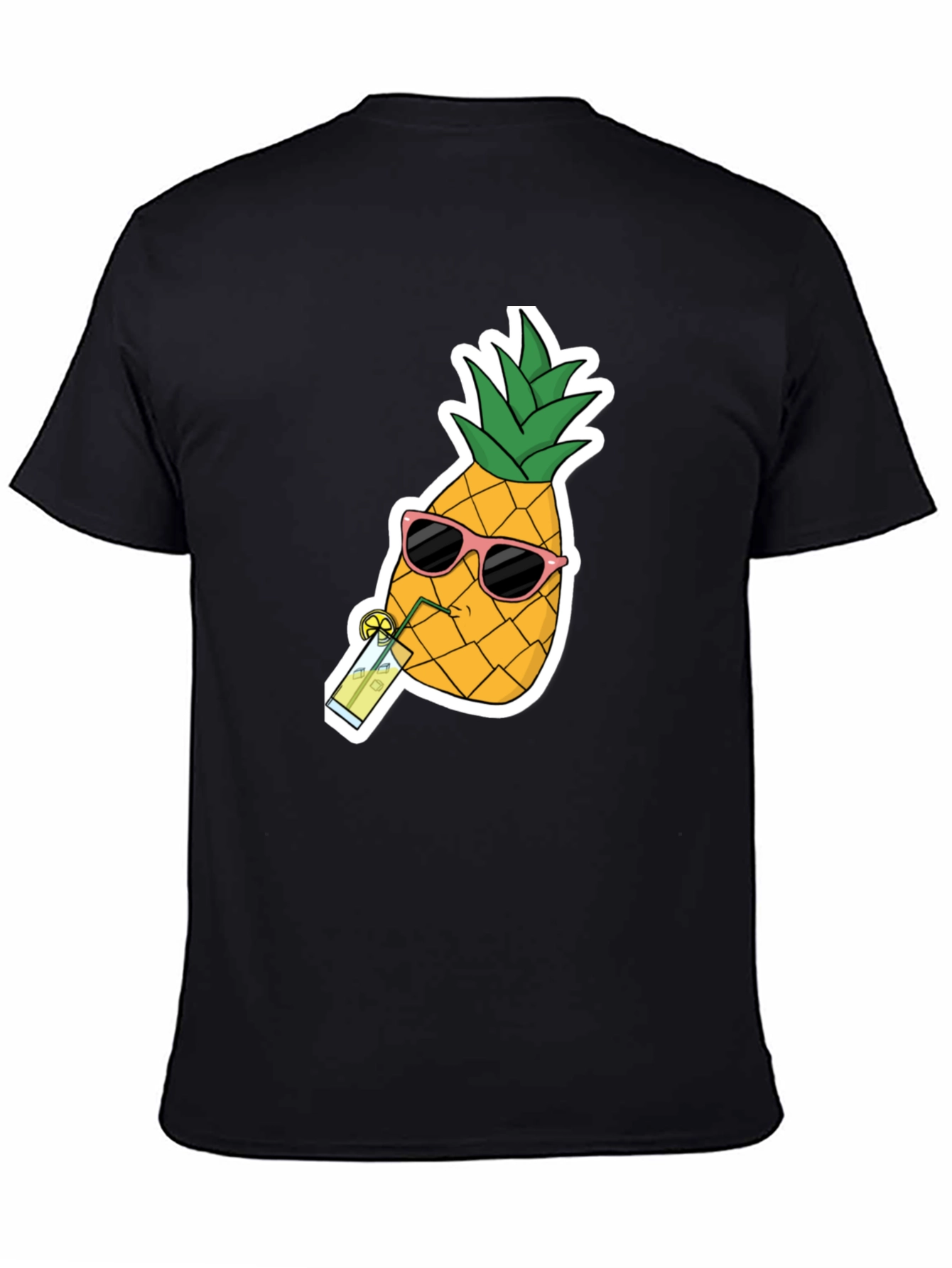 Black Pineapple Sunglasses T-Shirt - Cool Summer Tee view 4