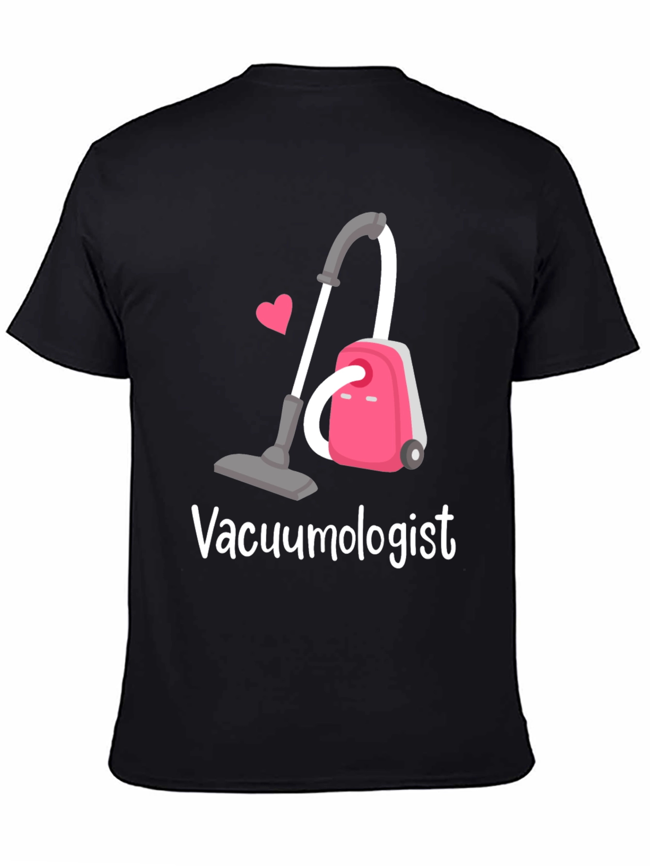 Black Vacuumologist T-Shirt - Cleaning Humor Tee view 4