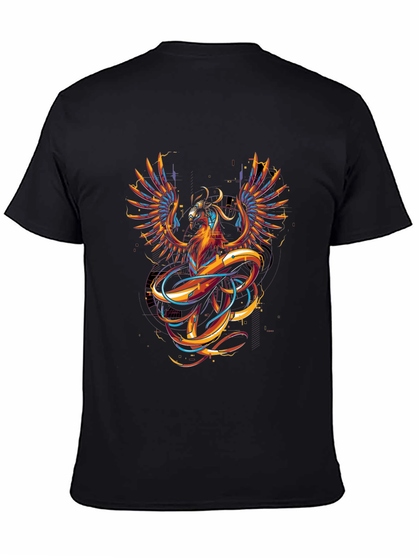 Black Phoenix Graphic Black T-Shirt view 4