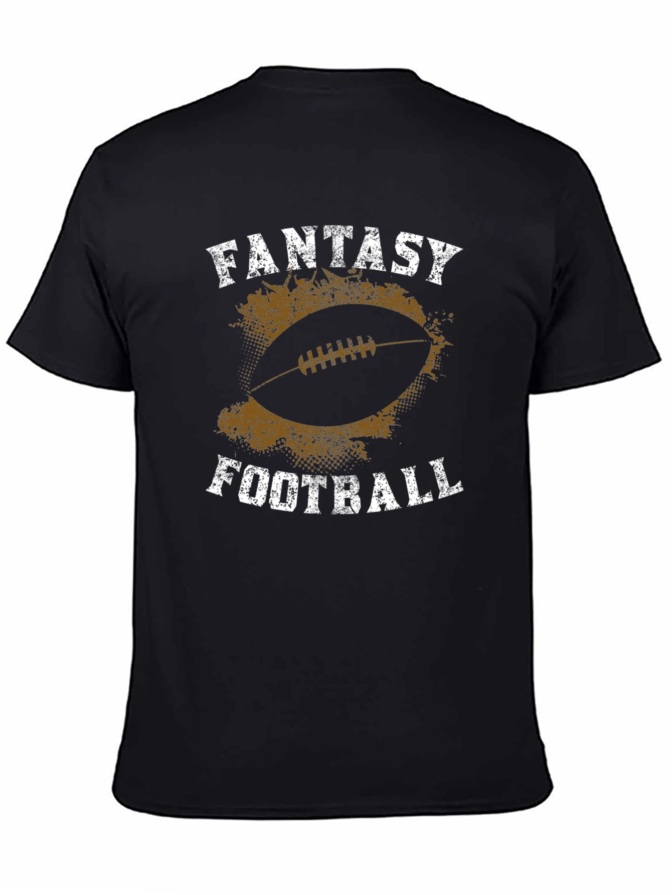 Black Fantasy Football Graphic T-Shirt view 4