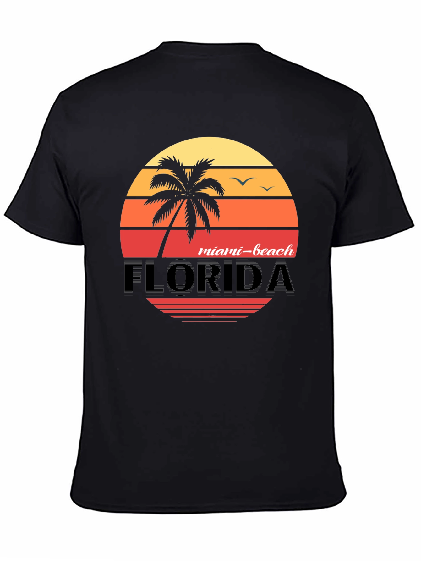 Miami Beach Florida Sunset T-Shirt - 4