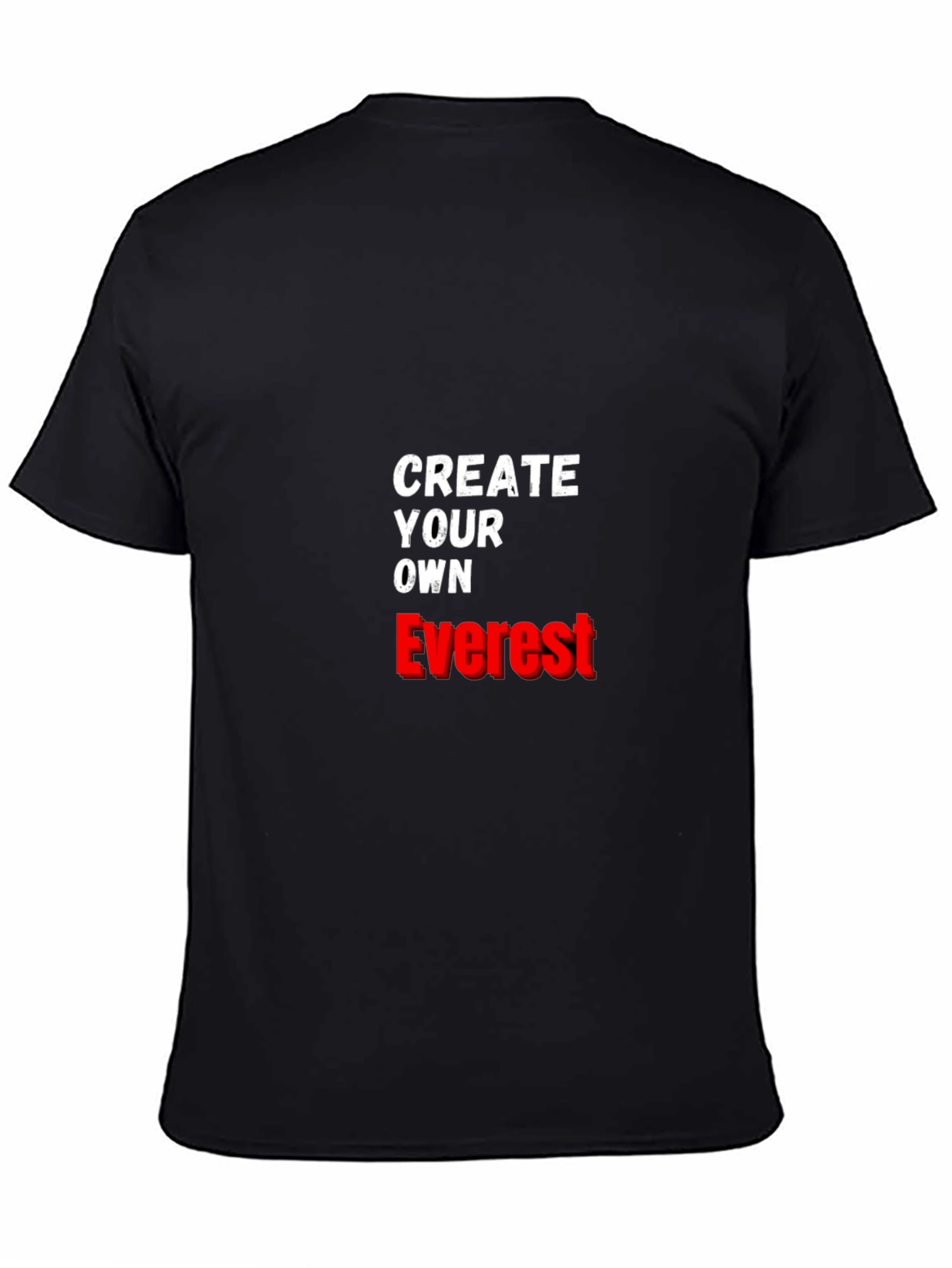 Black Create Your Own Everest Graphic Tee - Black Cotton view 4