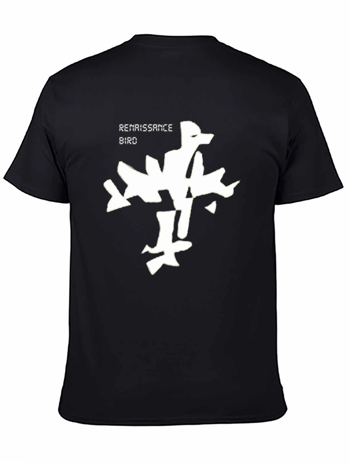 Black Renaissance Bird Graphic T-Shirt - Black view 4