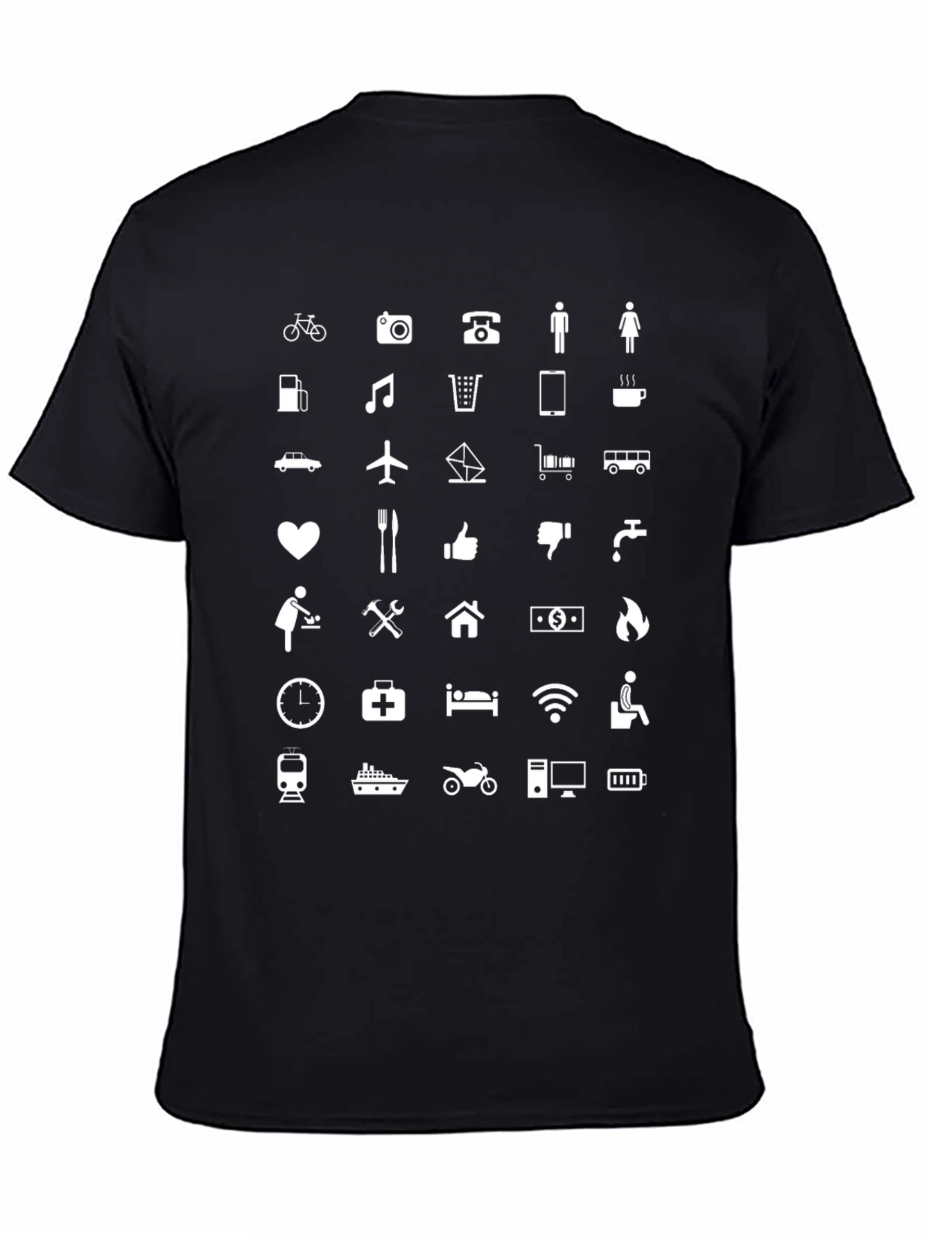 Black Icon Array Black T-Shirt view 4