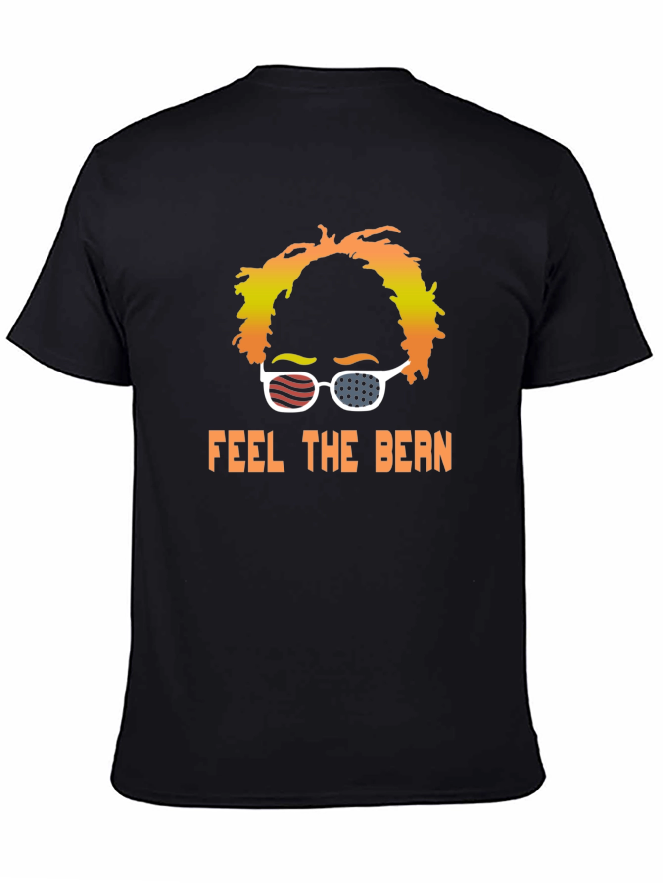 Black Feel the Bern T-Shirt - Political Graphic Tee view 4