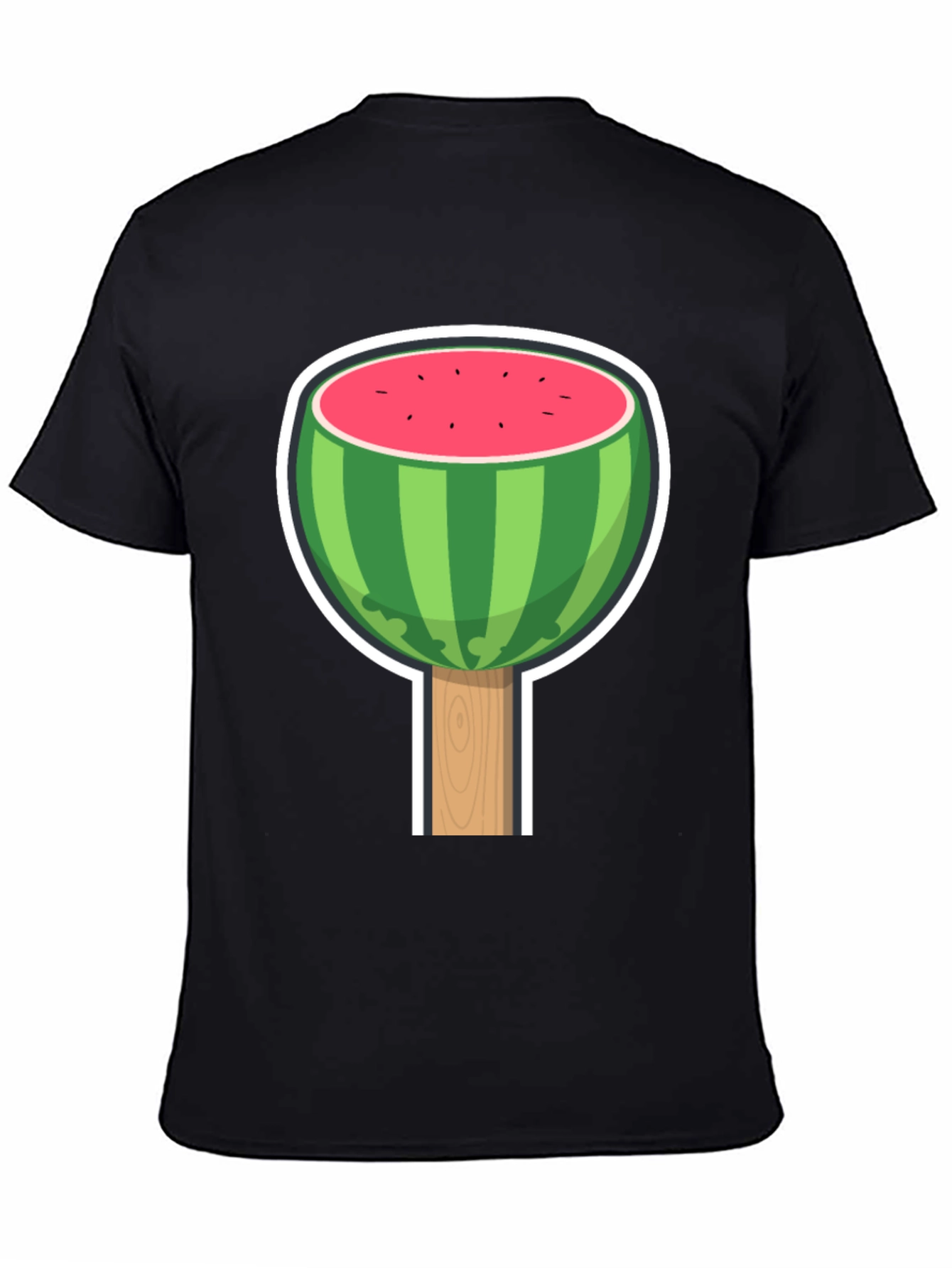 Black Watermelon Lollipop Graphic Tee view 4