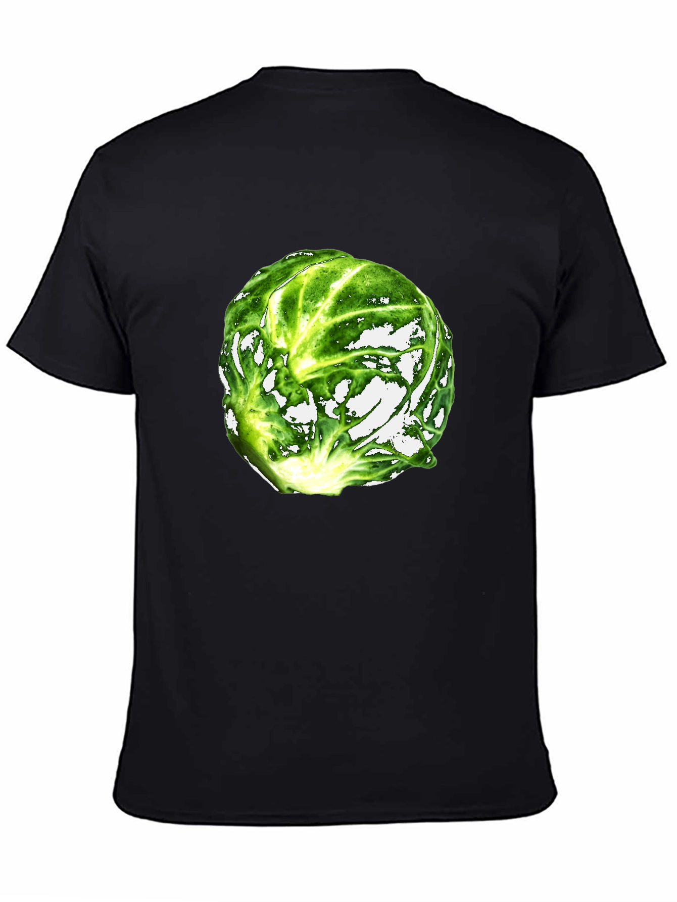 Black Brussels Sprout Graphic T-Shirt view 4