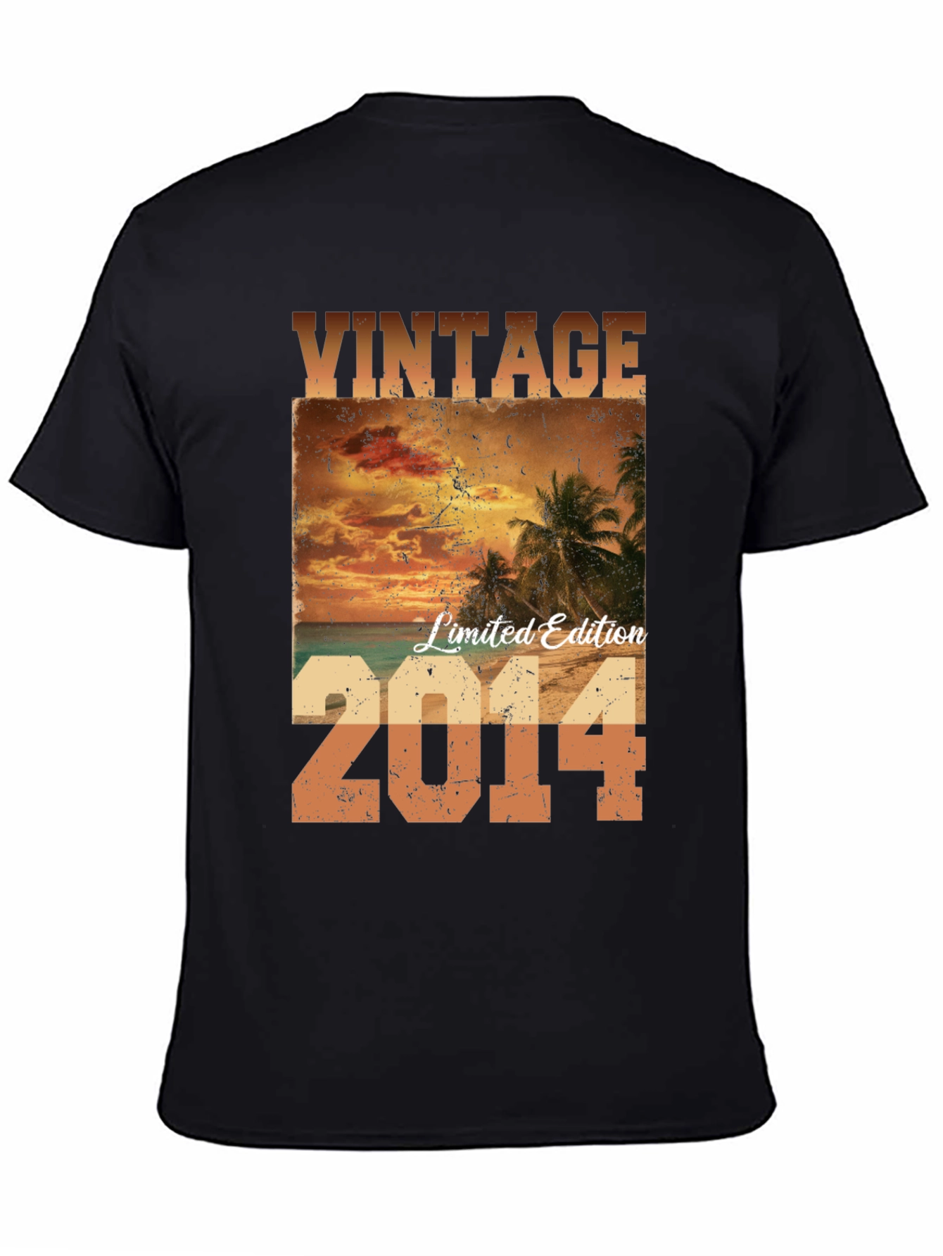 Black Vintage Limited Edition 2014 Graphic Tee view 4