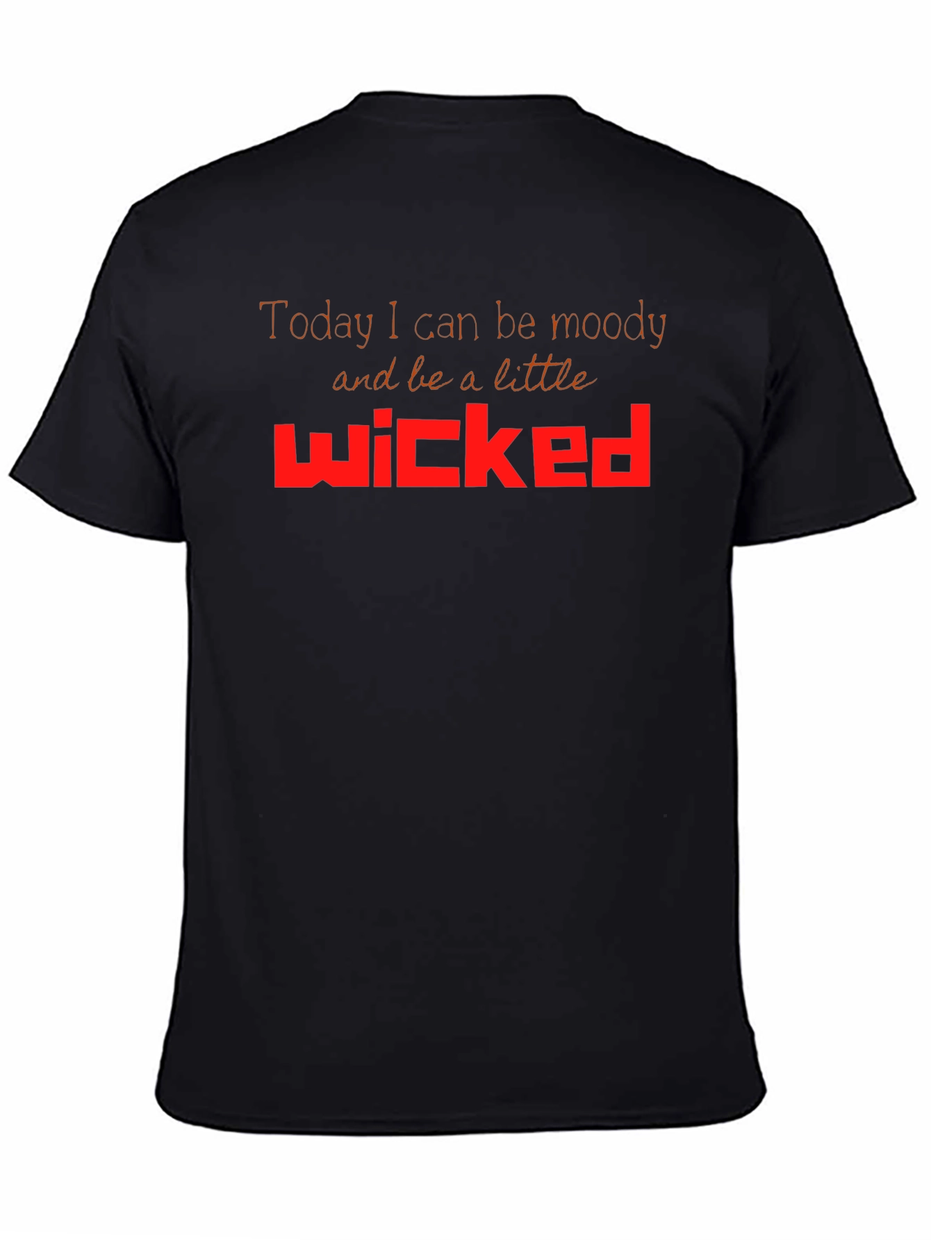 Black Moody & Wicked Graphic T-Shirt view 4