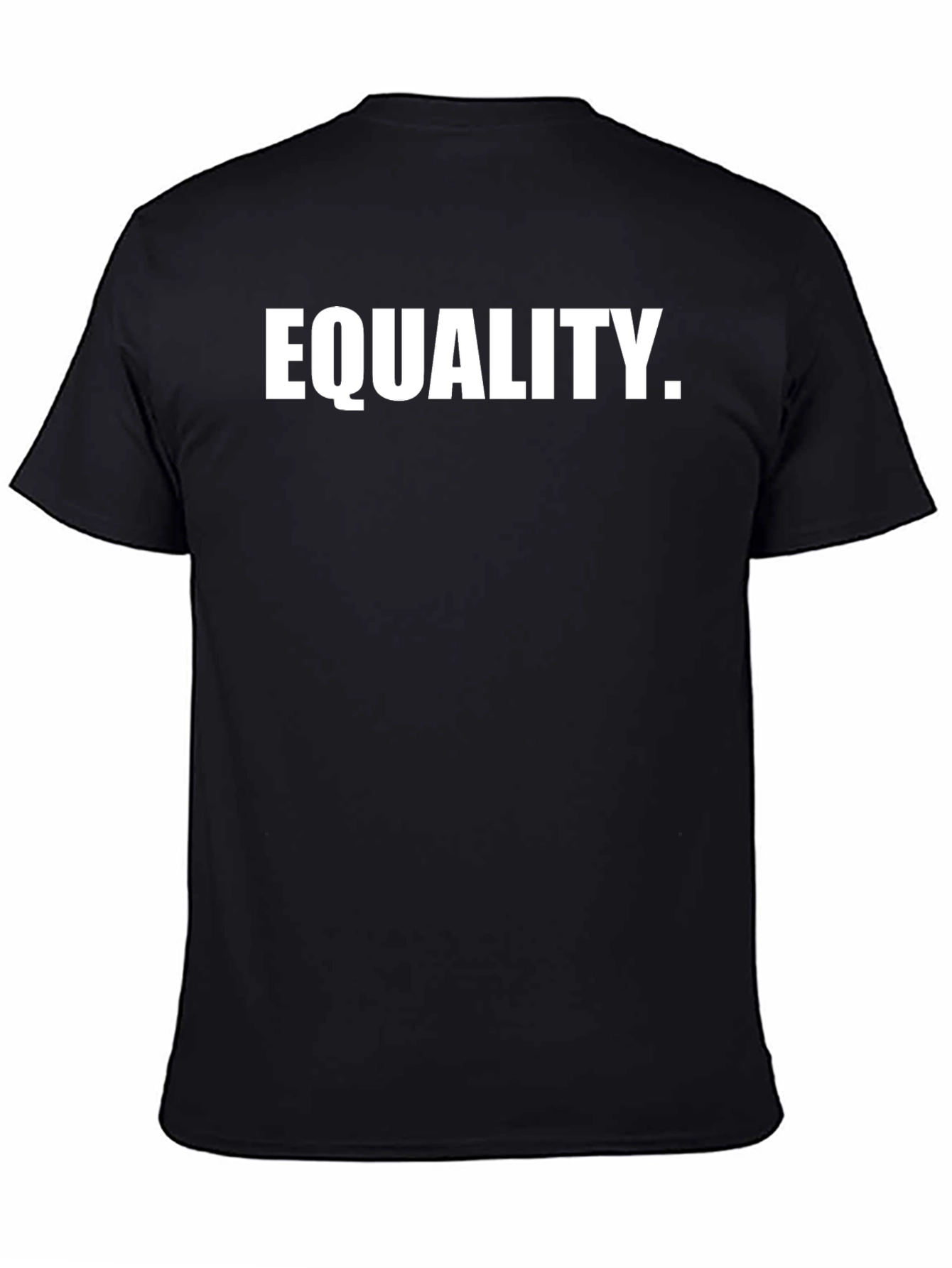 Black Equality Graphic Tee - Black Cotton view 4