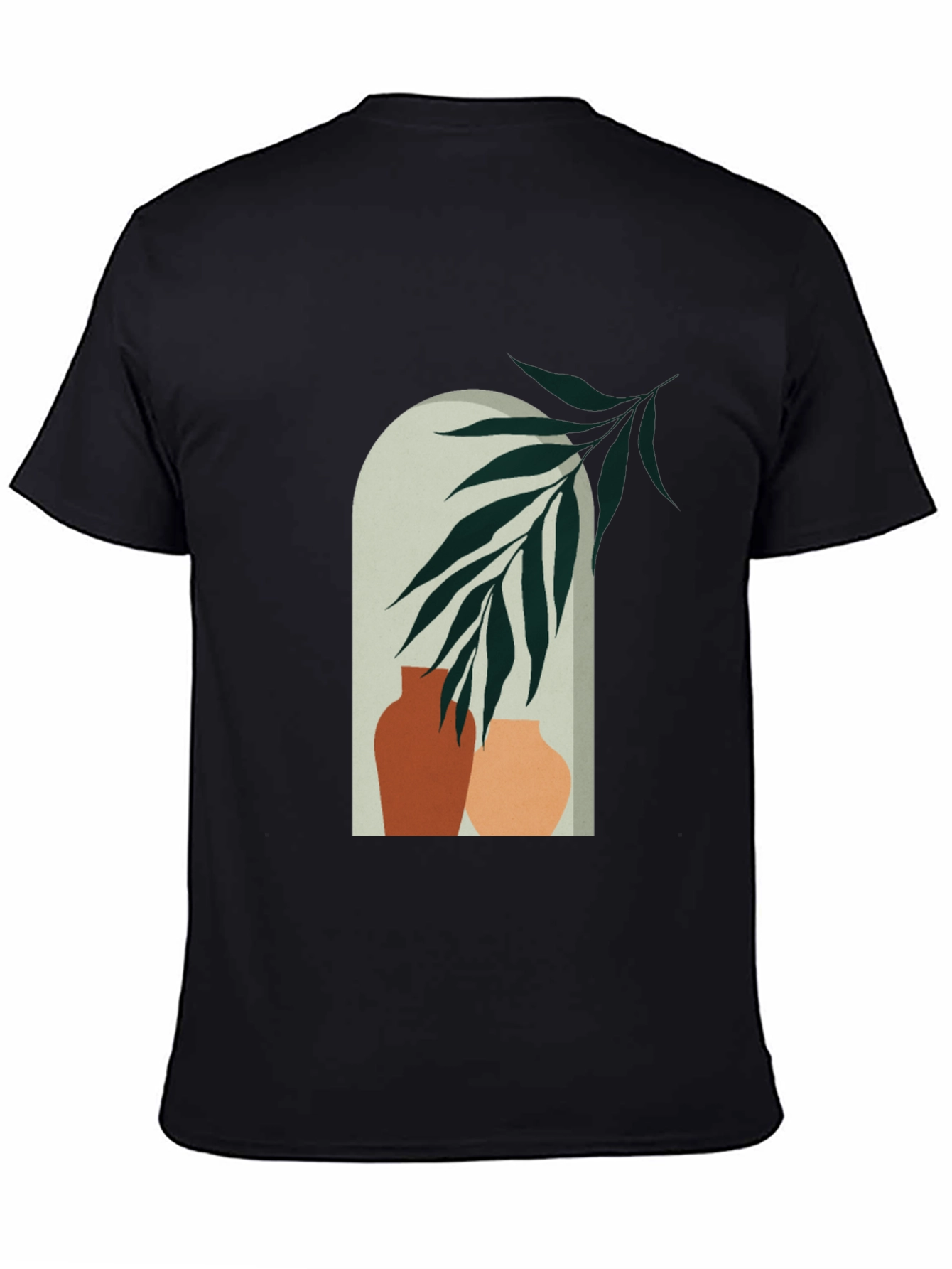 Vase Art Graphic Tee - Modern Casual Style - 4