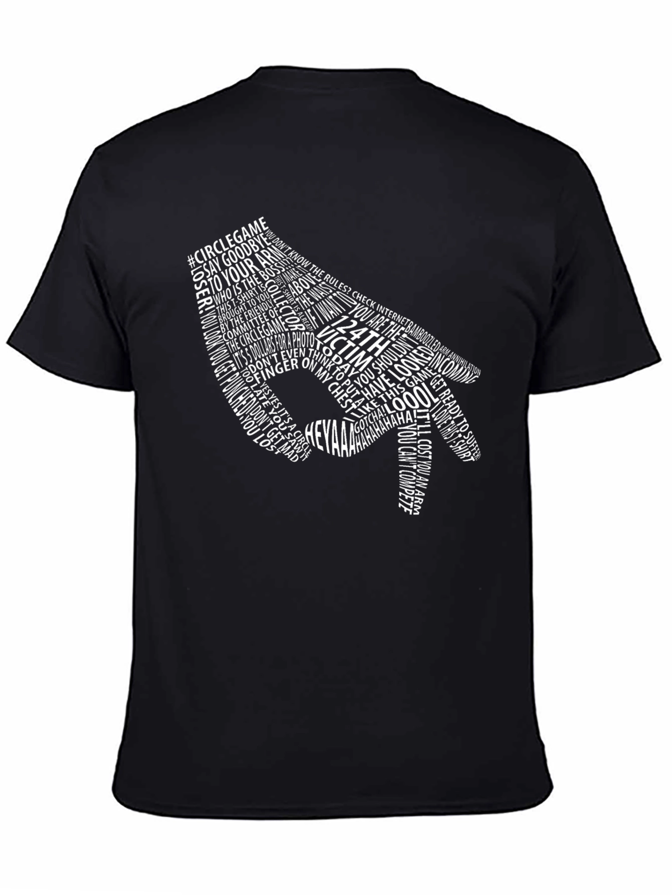 Black Circle Game T-Shirt - You Lost! view 4