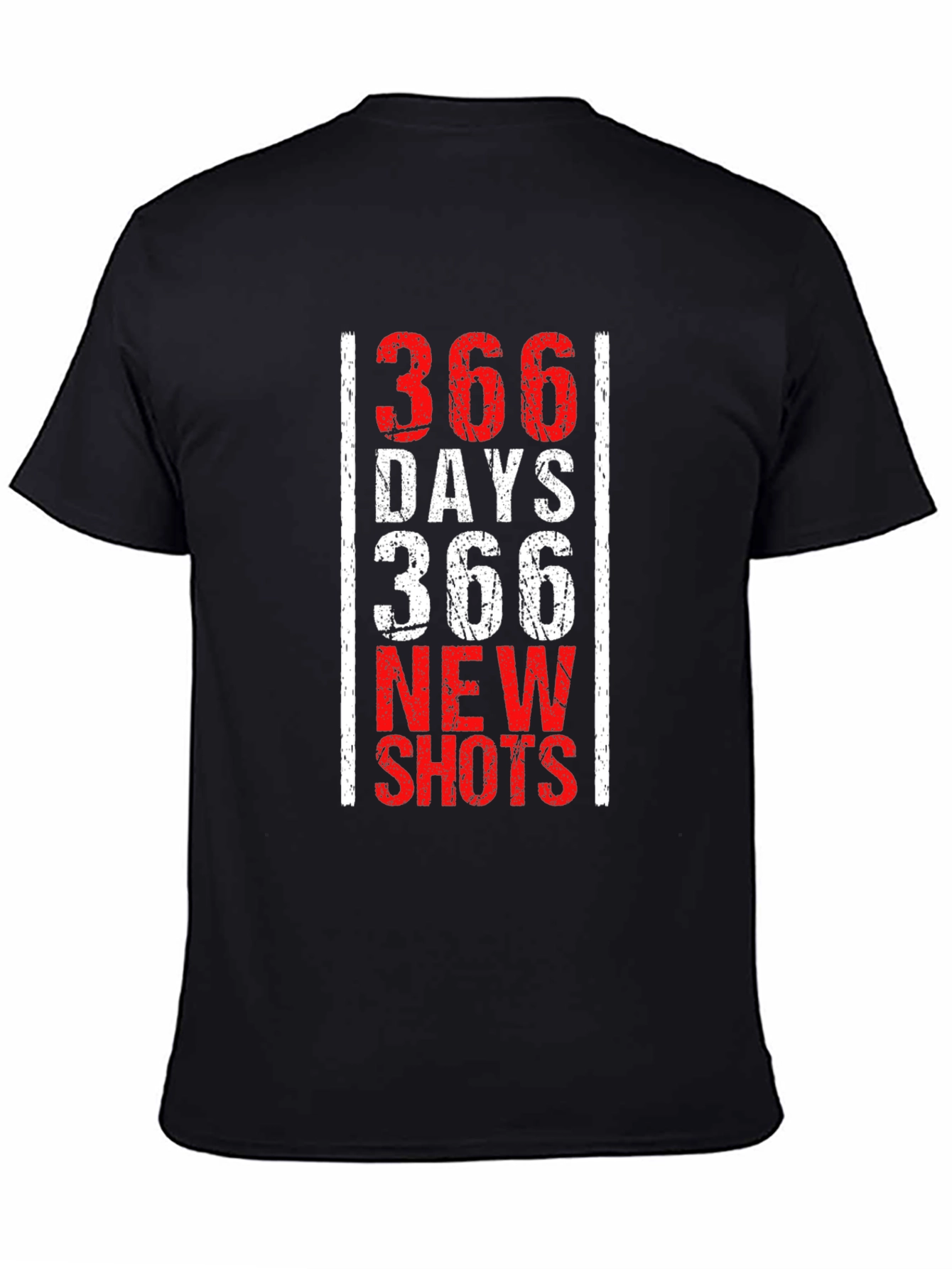 Black 366 Days New Shots Black Graphic Tee view 4