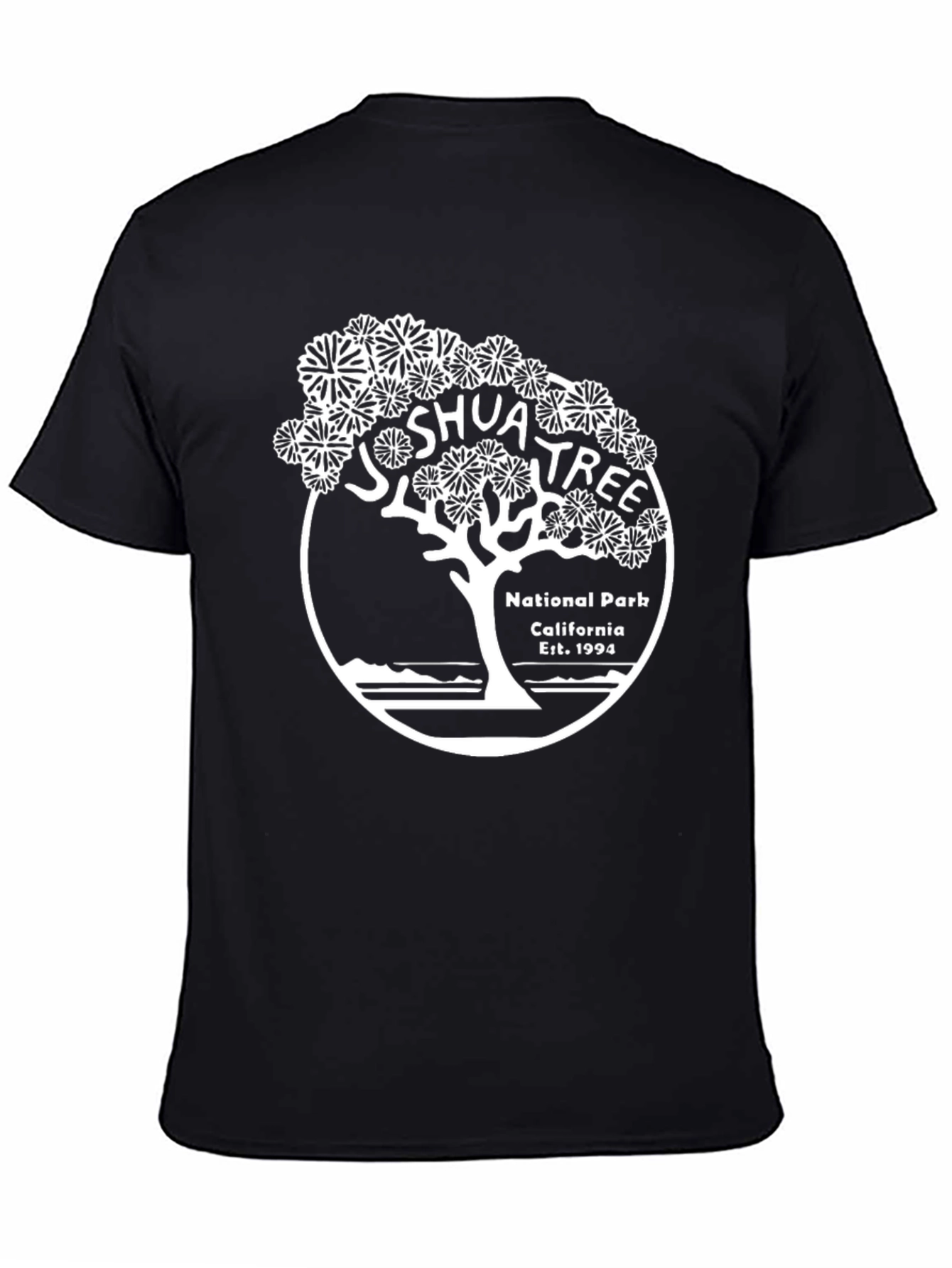Black Joshua Tree National Park Black T-Shirt view 4