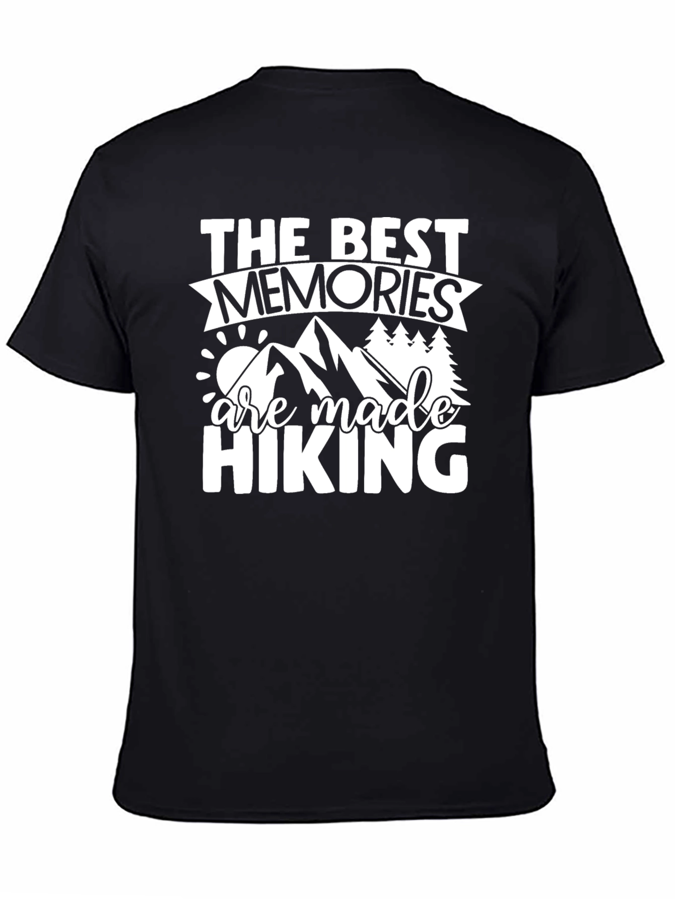 Black Hiking Memories Graphic Tee view 4