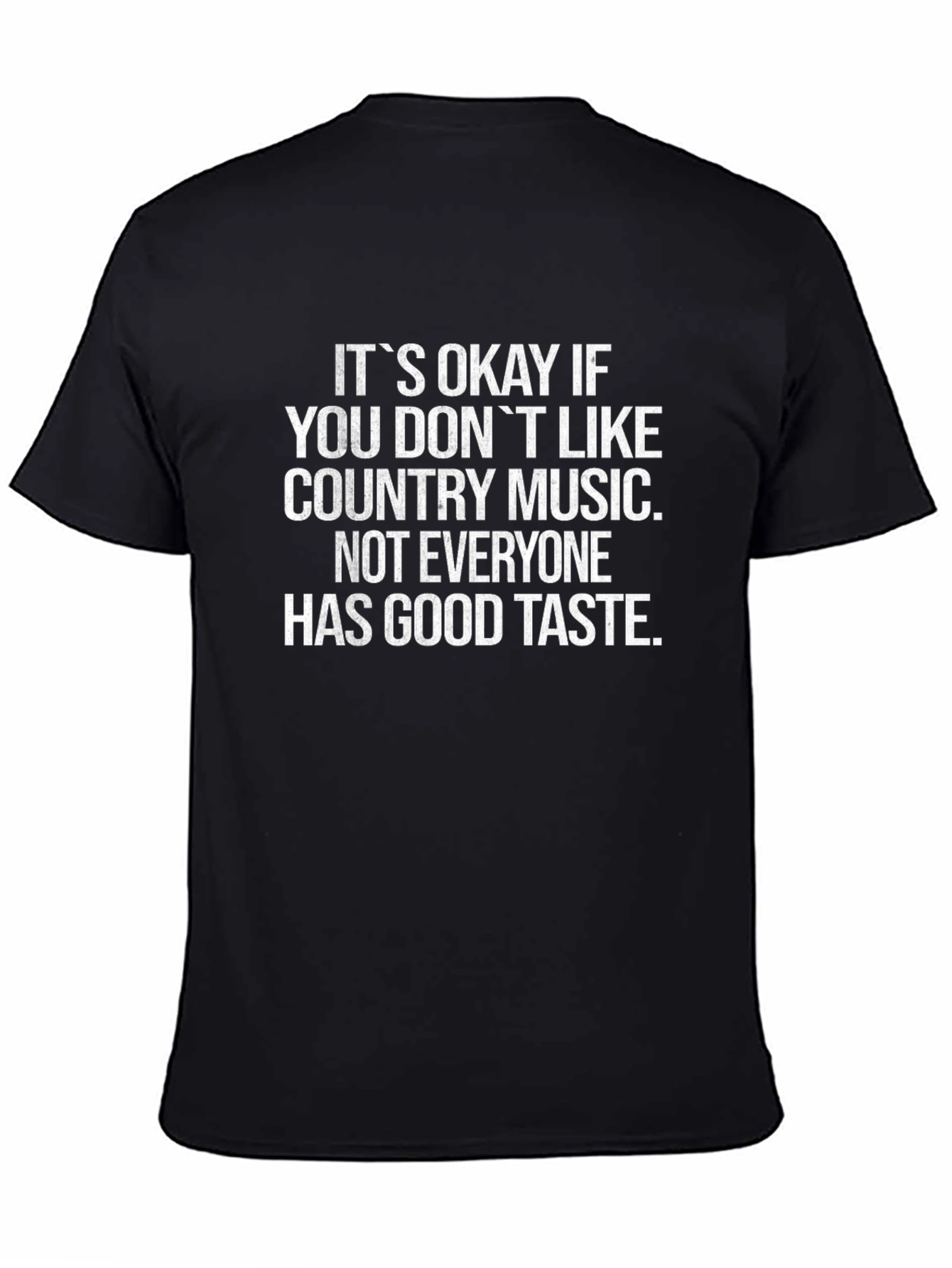 Black Country Music Humor T-Shirt view 4