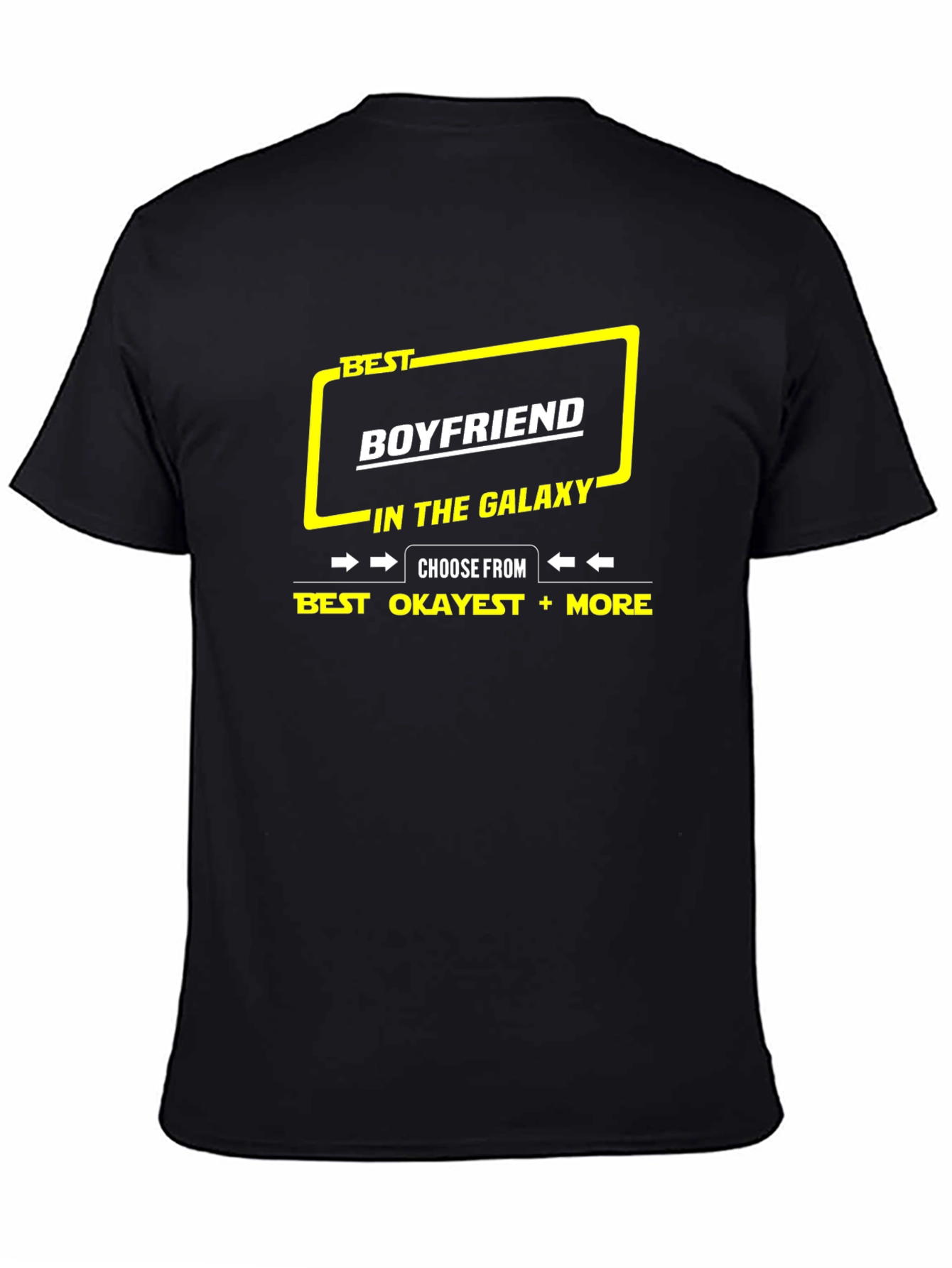 Black Best Boyfriend in the Galaxy Graphic T-Shirt view 4