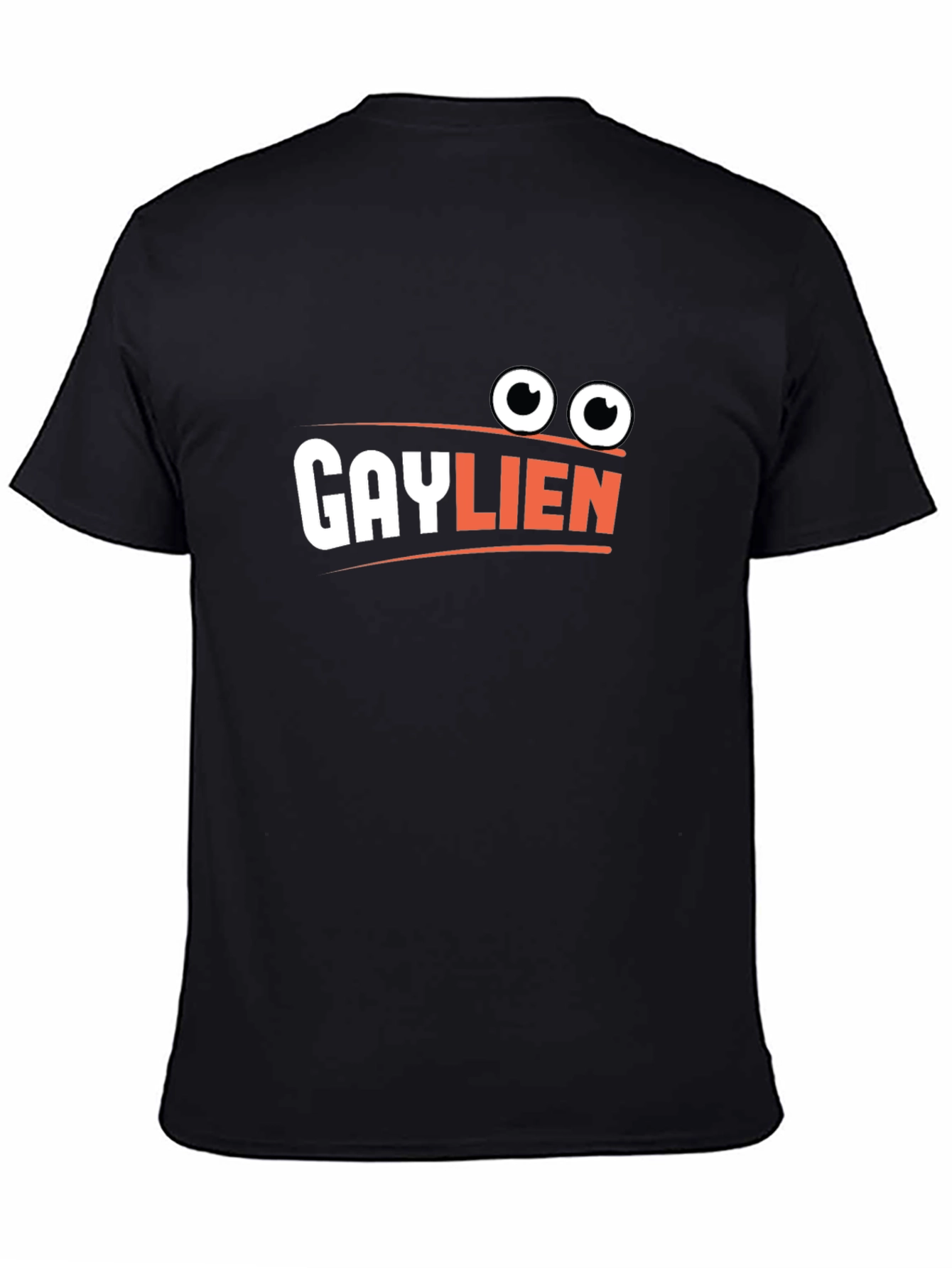 Black Gaylien T-Shirt - Funny Graphic Tee view 4