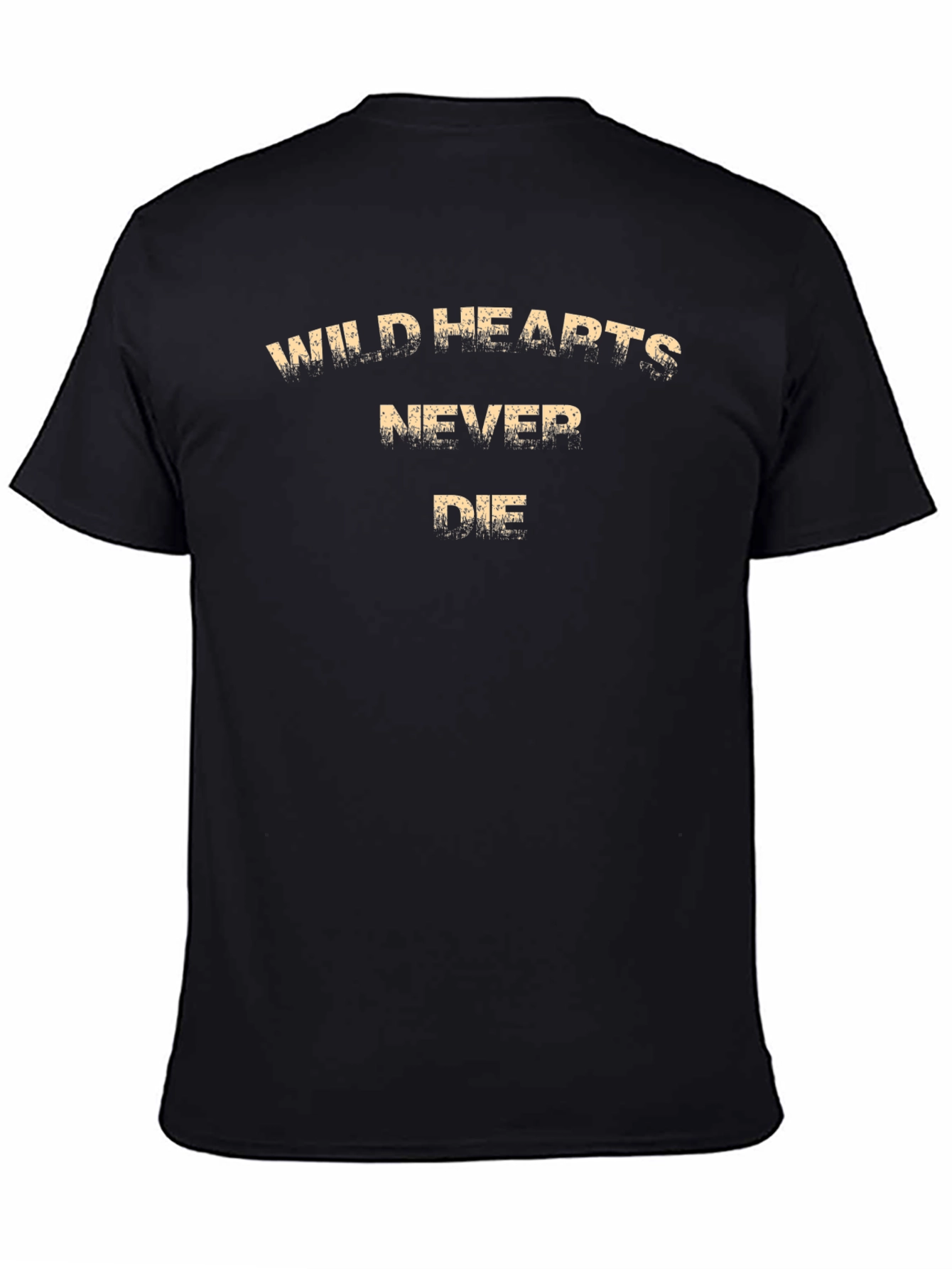 Black Wild Hearts Never Die Graphic Tee - Trendy Black T-Shirt view 4