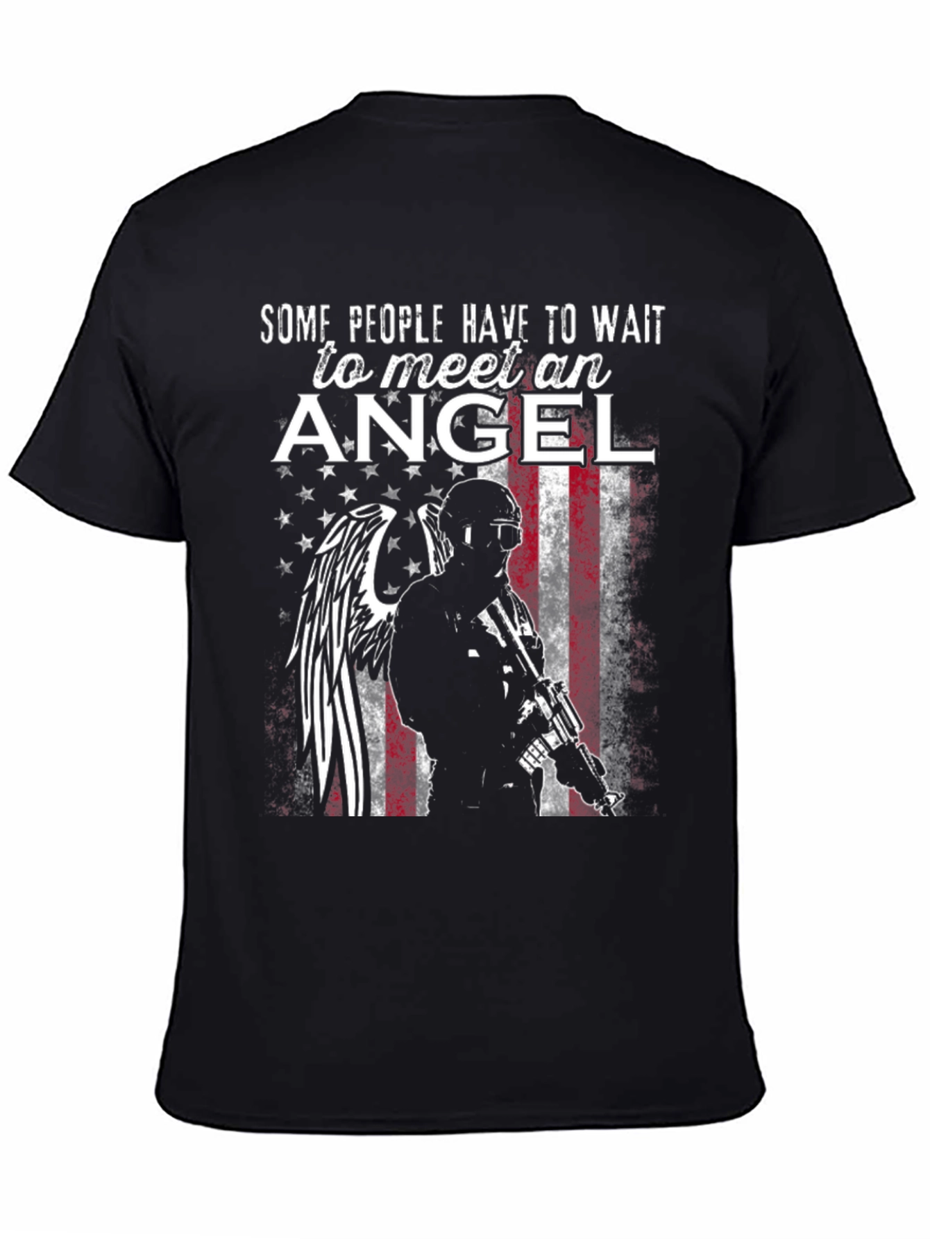 Black Angel Soldier Graphic Tee view 4
