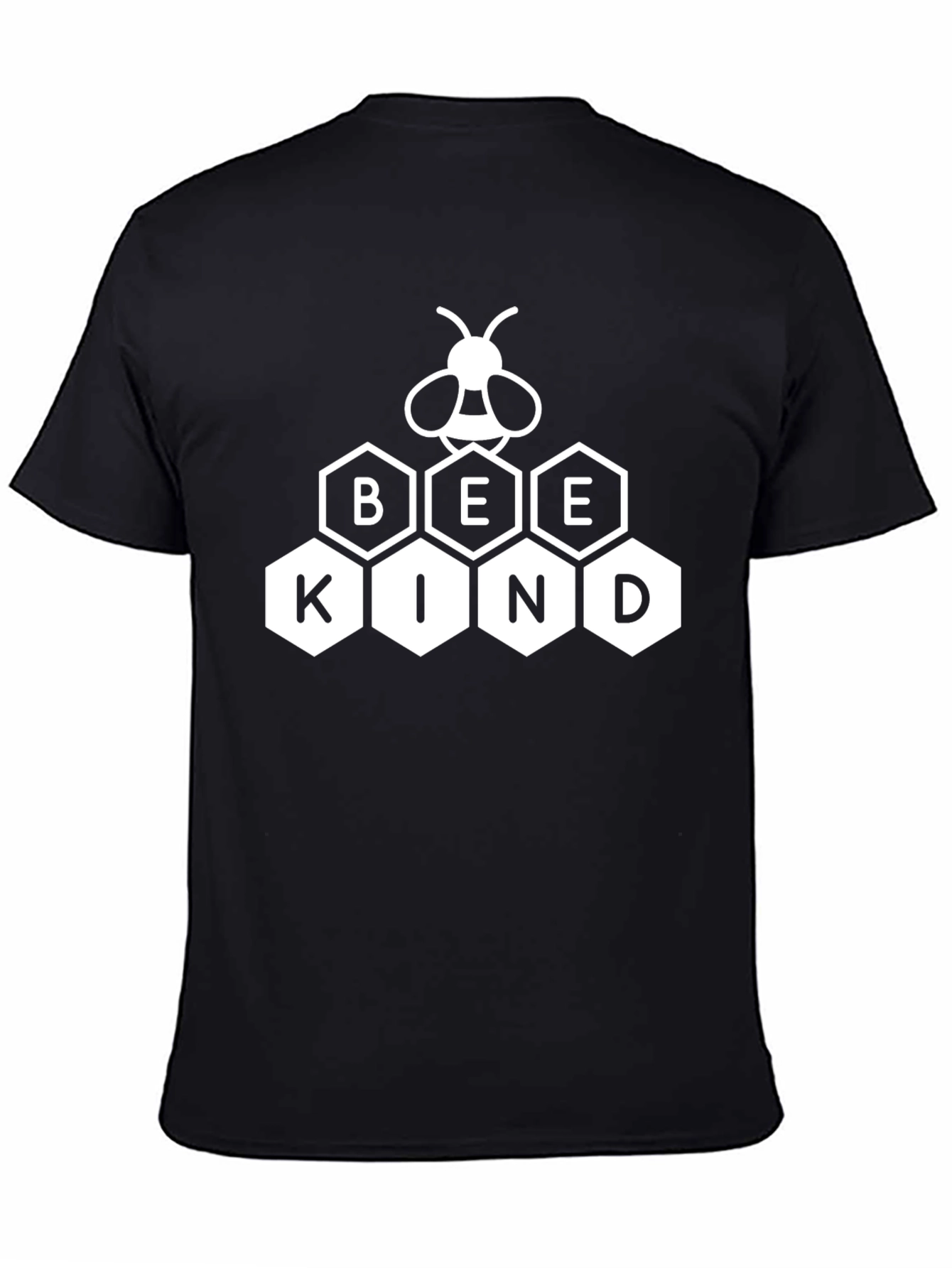 Black Bee Kind T-Shirt - Black Cotton Blend view 4