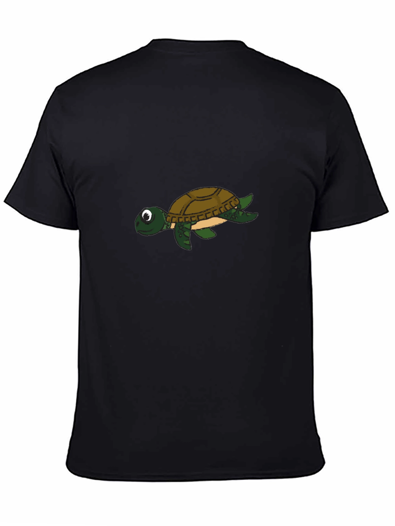 Black Turtle Graphic Black T-Shirt view 4